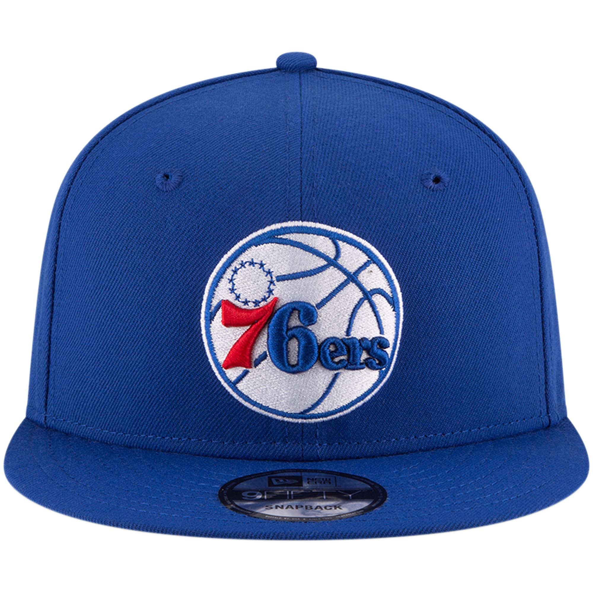 Casquette Snapback 9FIFTY couleur officielle de l'équipe Royal Philadelphia 76ers New Era pour homme
