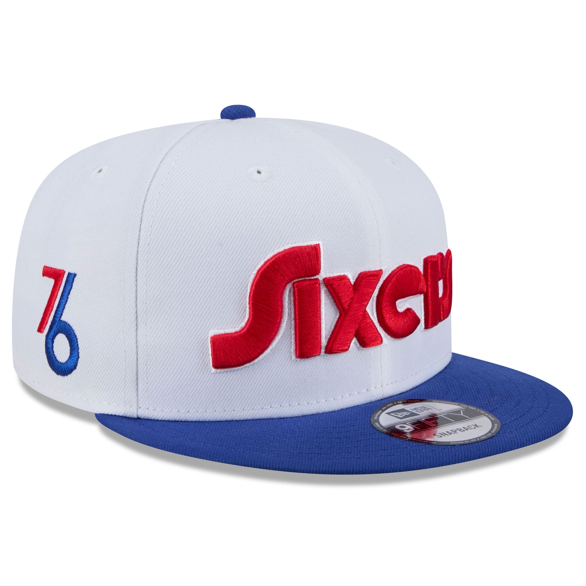 Men's New Era White Philadelphia 76ers 2024/25 City Edition 9FIFTY Snapback Hat