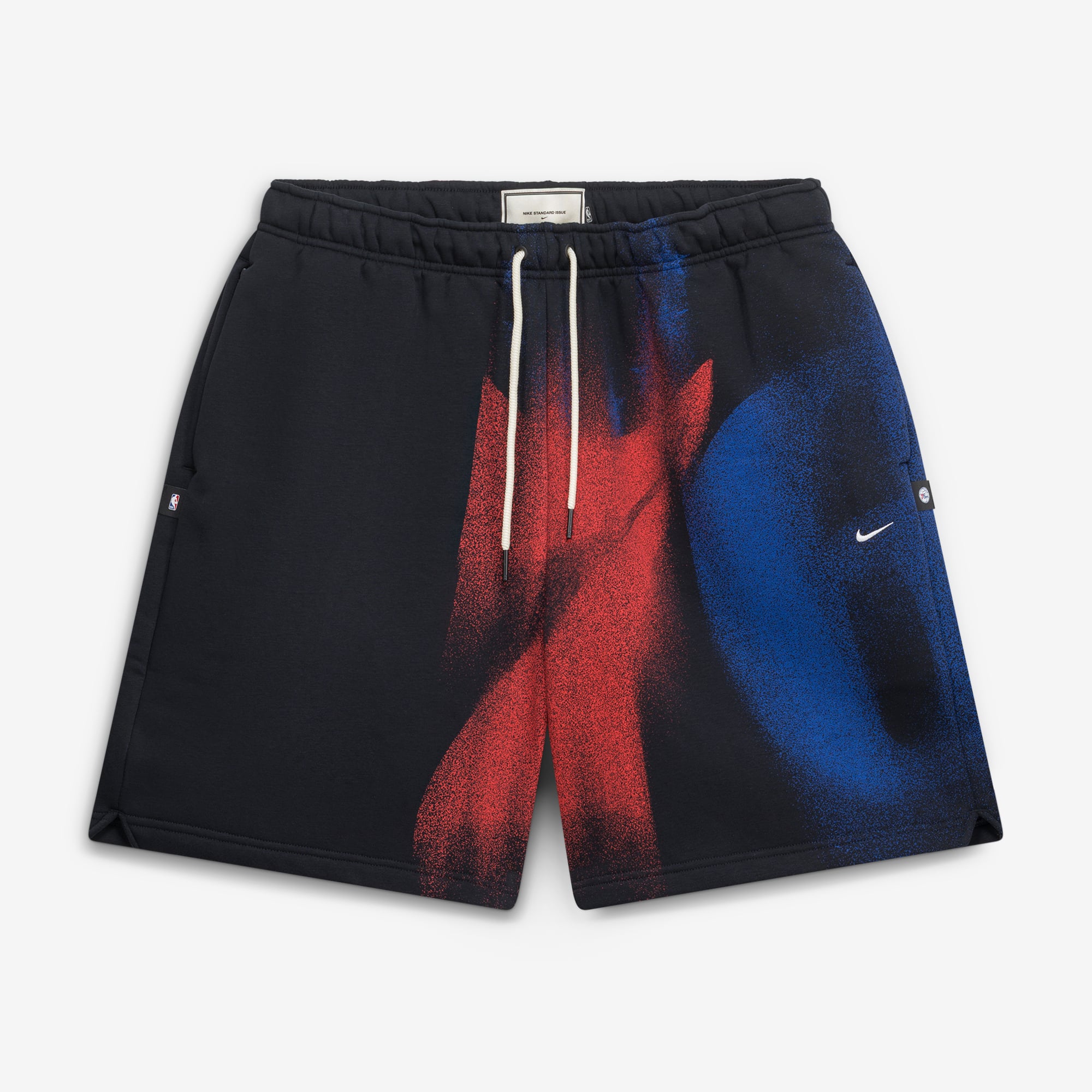 Short de sport Nike Philadelphia 76ers 2026 Standard Issue Icon Fleece noir pour homme
