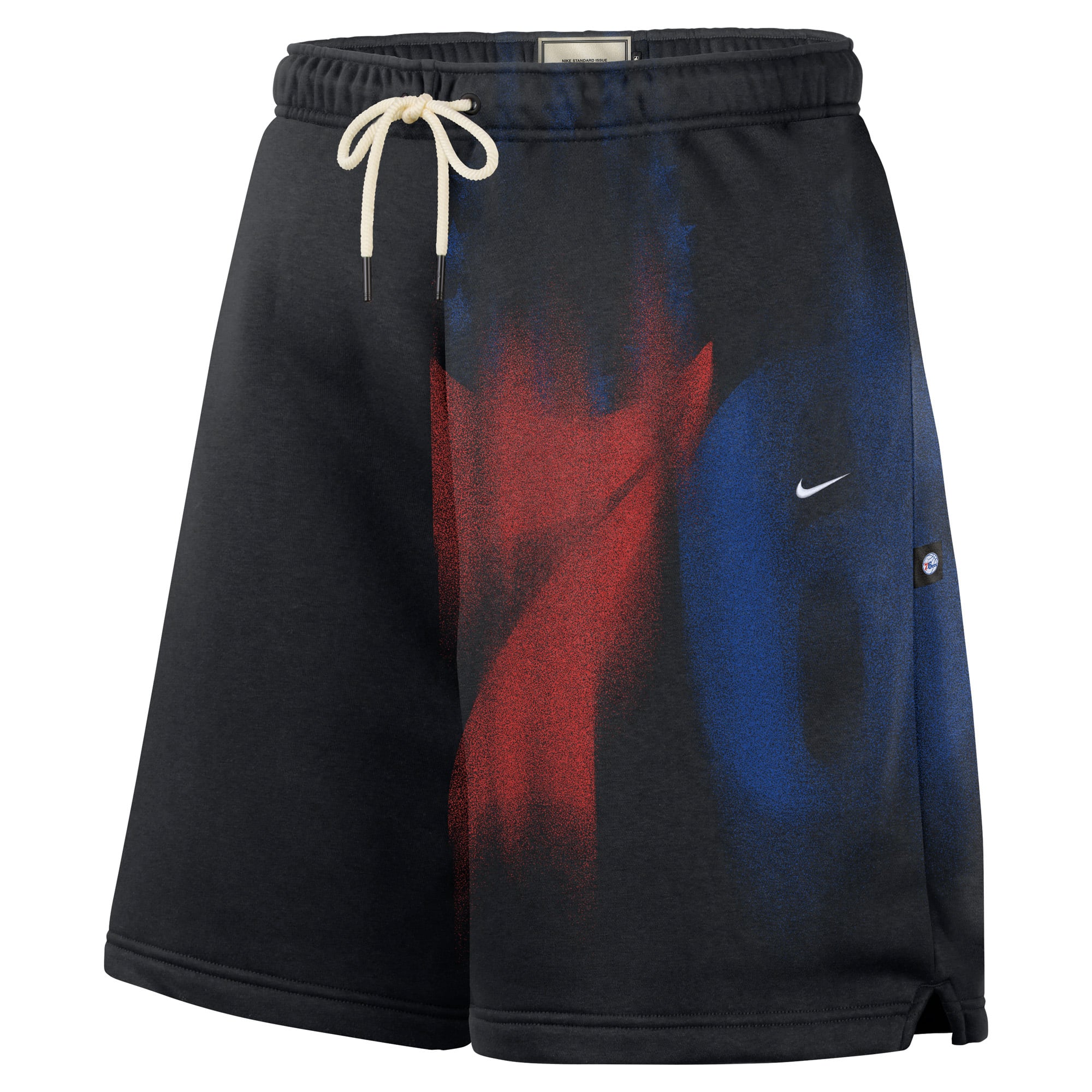 Short de sport Nike Philadelphia 76ers 2026 Standard Issue Icon Fleece noir pour homme
