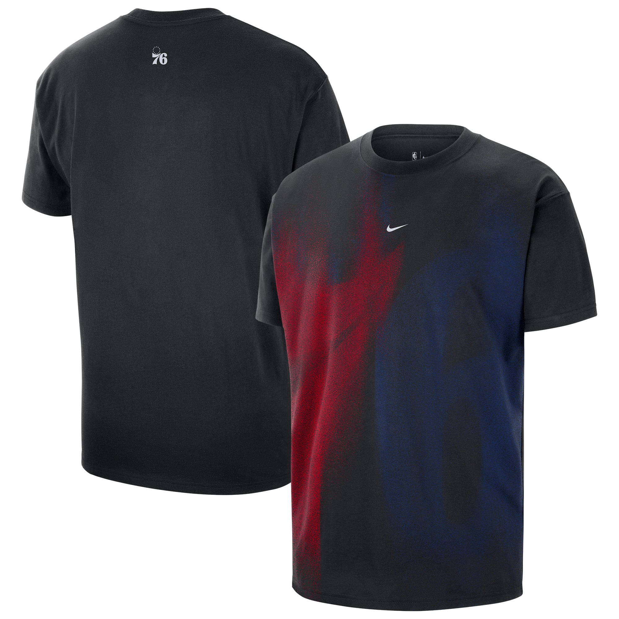 T-shirt d'entraînement Nike Black Philadelphia 76ers 2026 Standard Issue pour homme