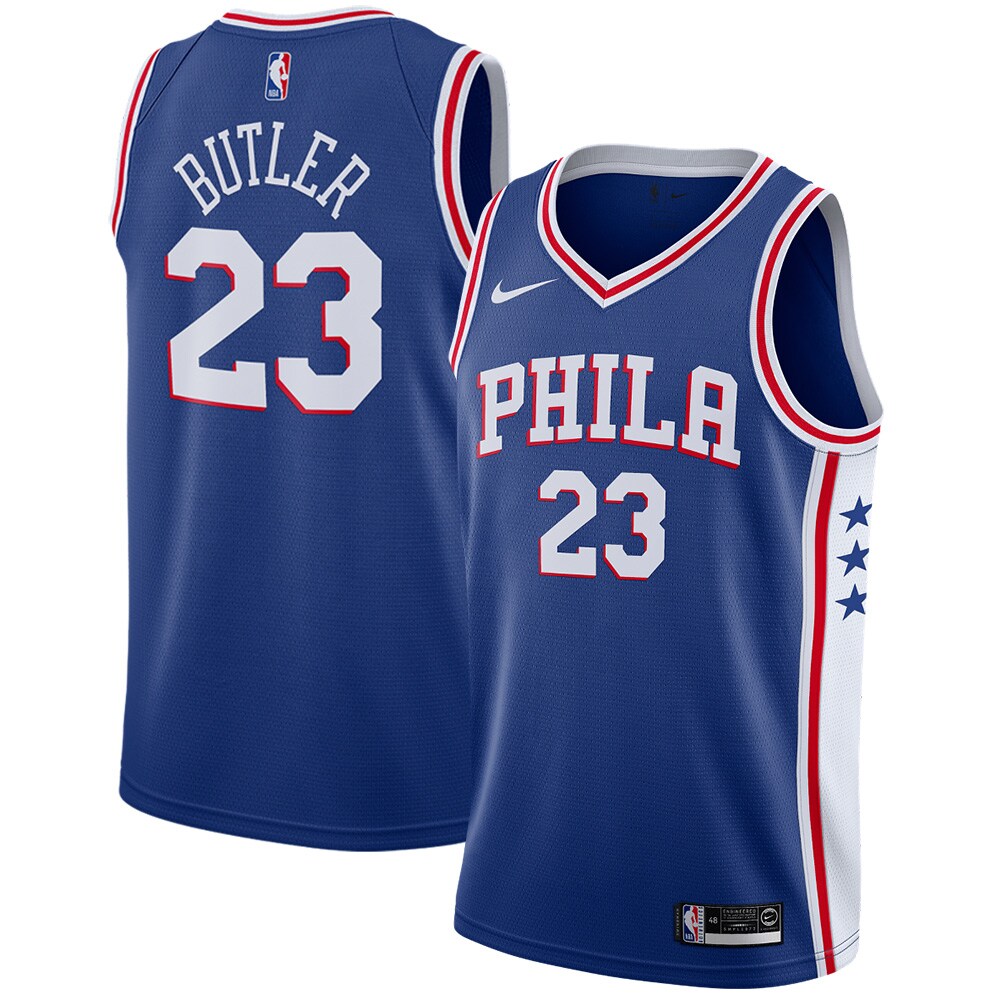 2018-19 PHILADELPHIA 76ERS BUTLER #23 NIKE SWINGMAN JERSEY (AWAY) L - W/TAGS