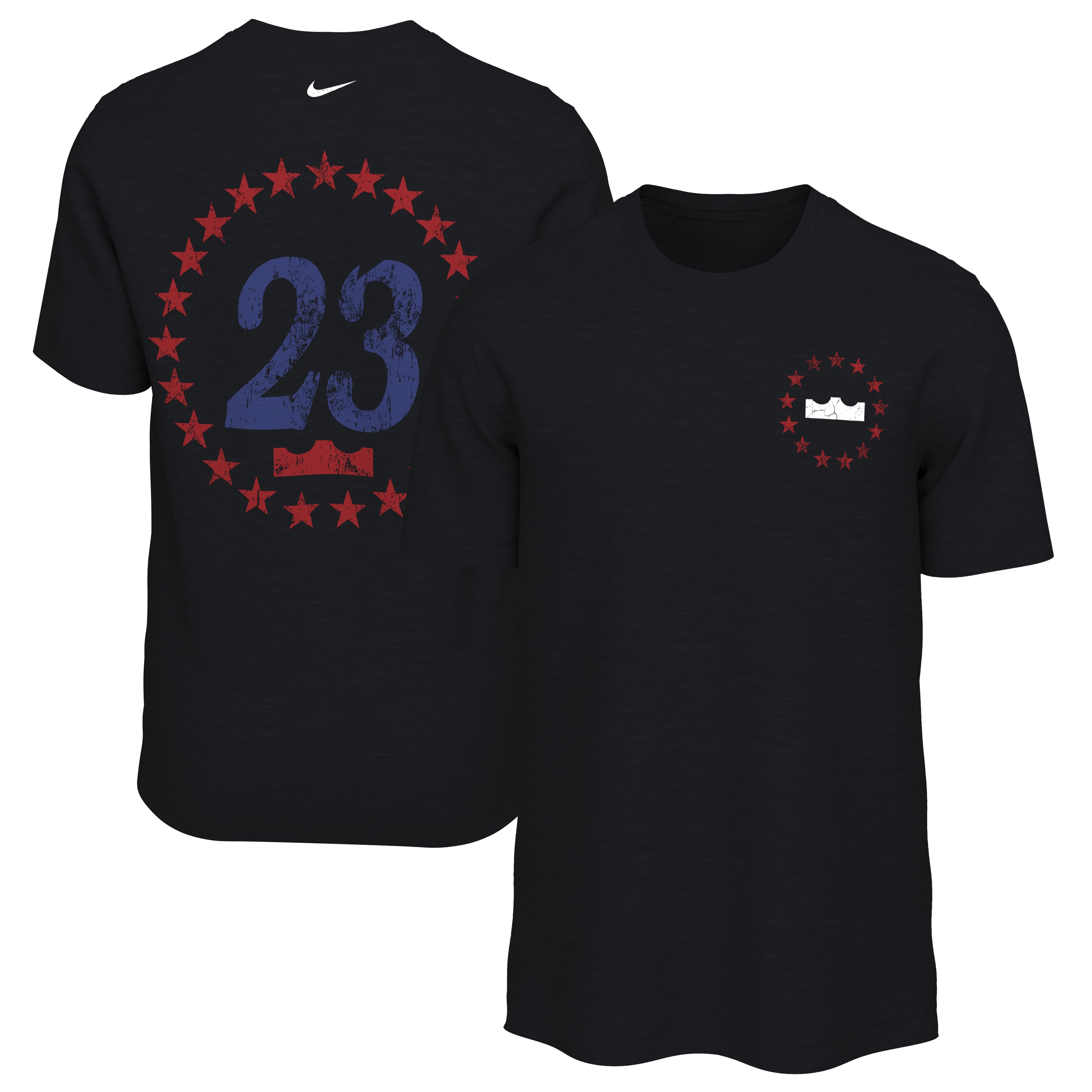 T-shirt Nike LeBron James blanc Philadelphia 76ers pour homme