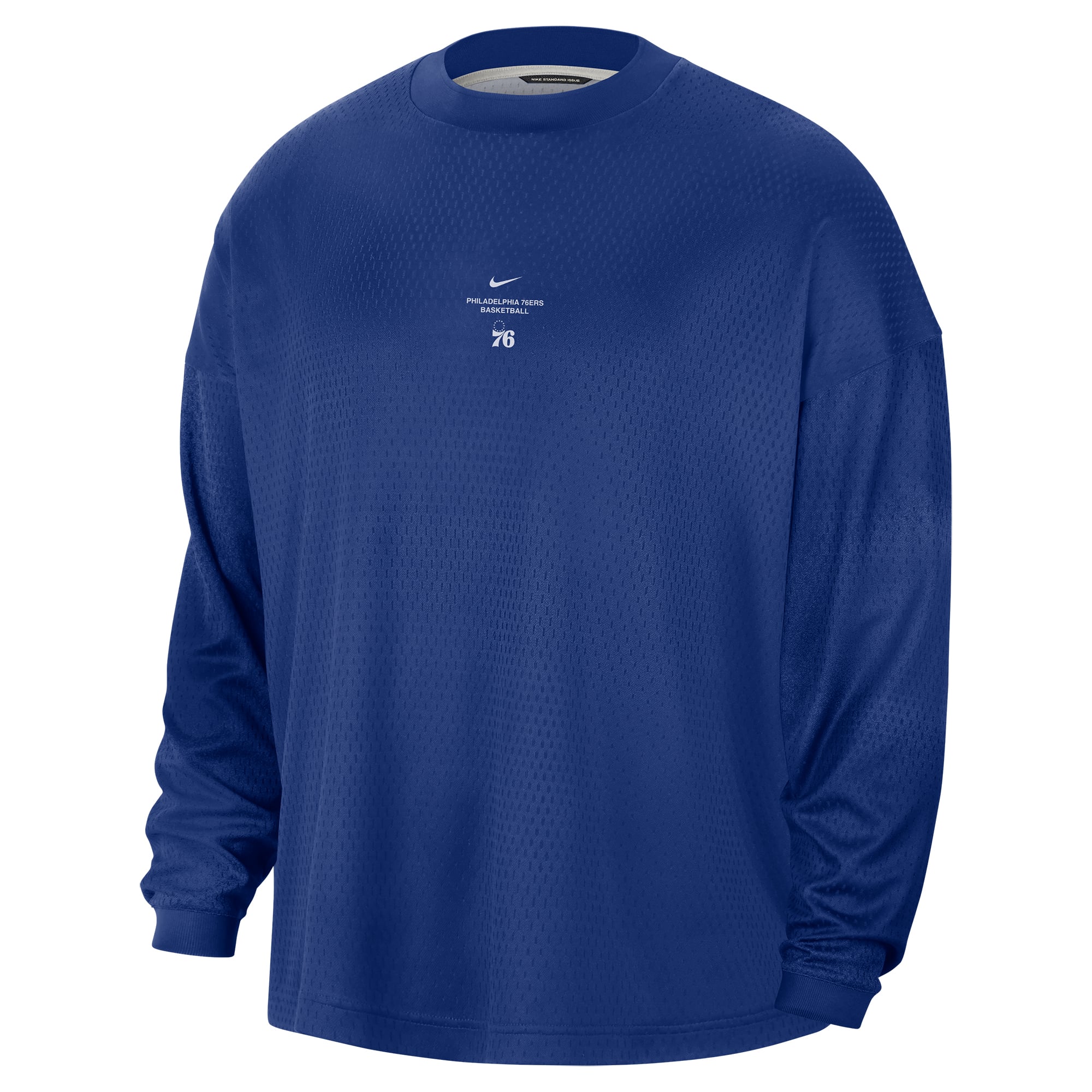 T-shirt à manches longues Nike Royal Philadelphia 76ers 2026 Standard Issue pour homme