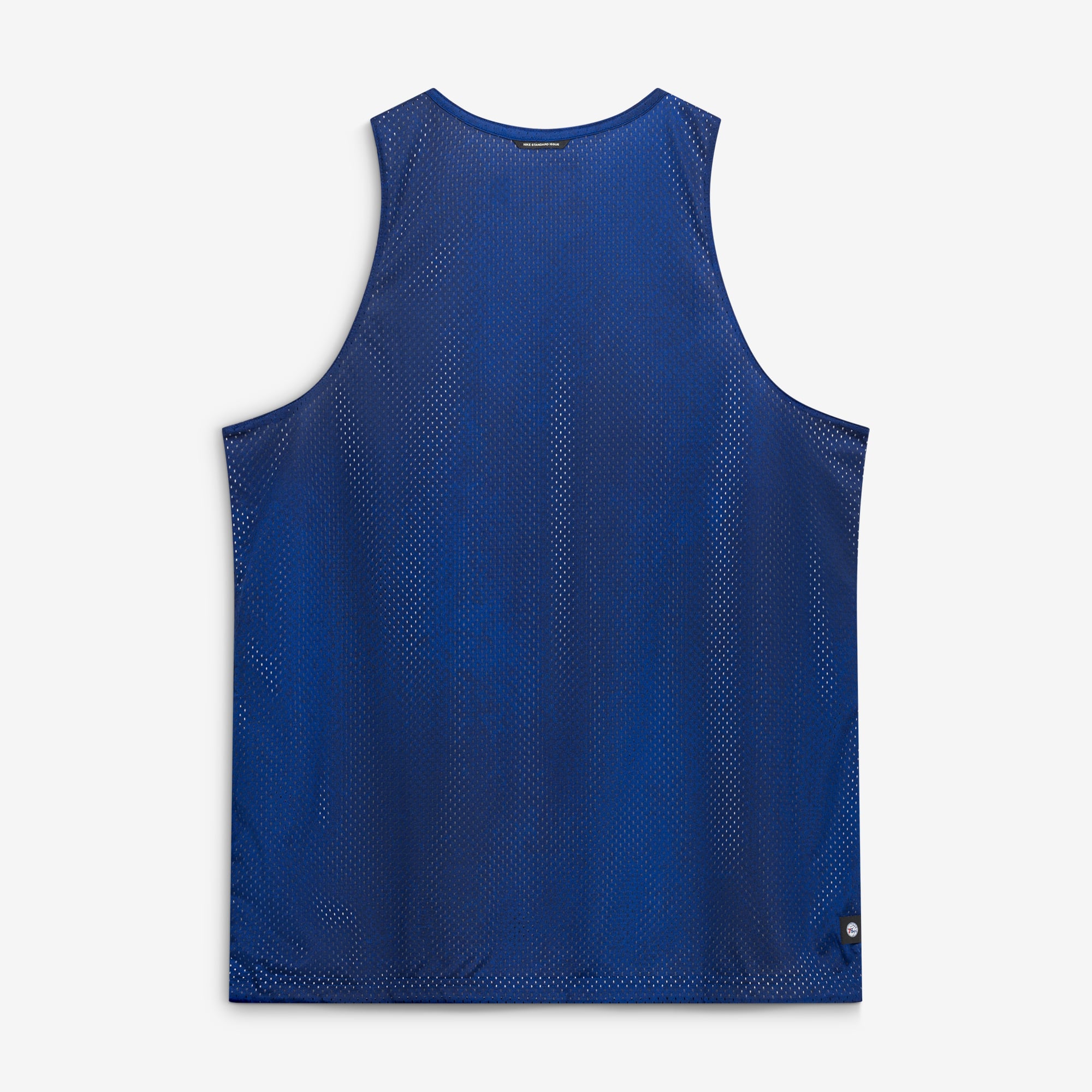 Maillot réversible Nike Royal/White Philadelphia 76ers 2026 Standard Issue Practice Icon Mesh pour homme