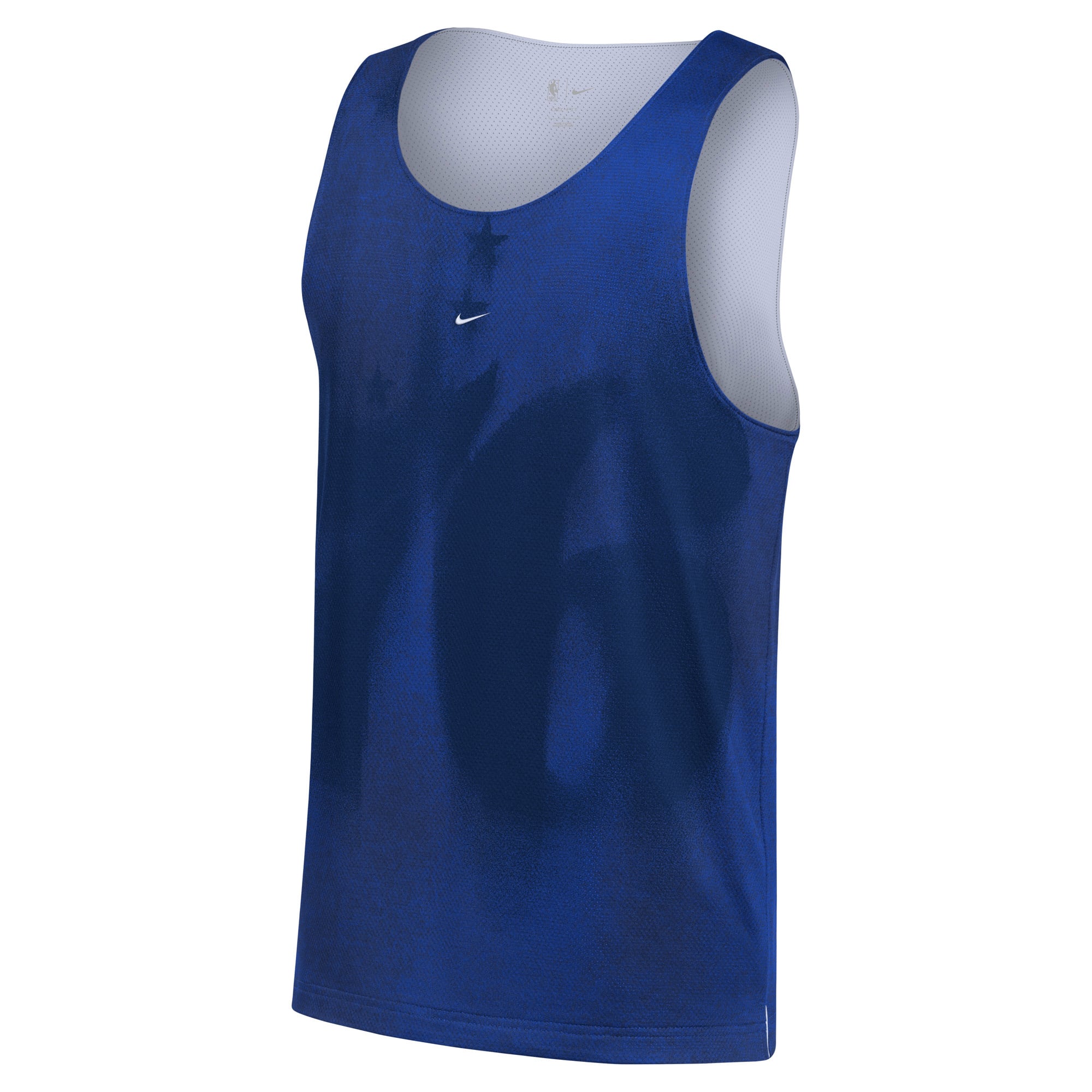 Maillot réversible Nike Royal/White Philadelphia 76ers 2026 Standard Issue Practice Icon Mesh pour homme