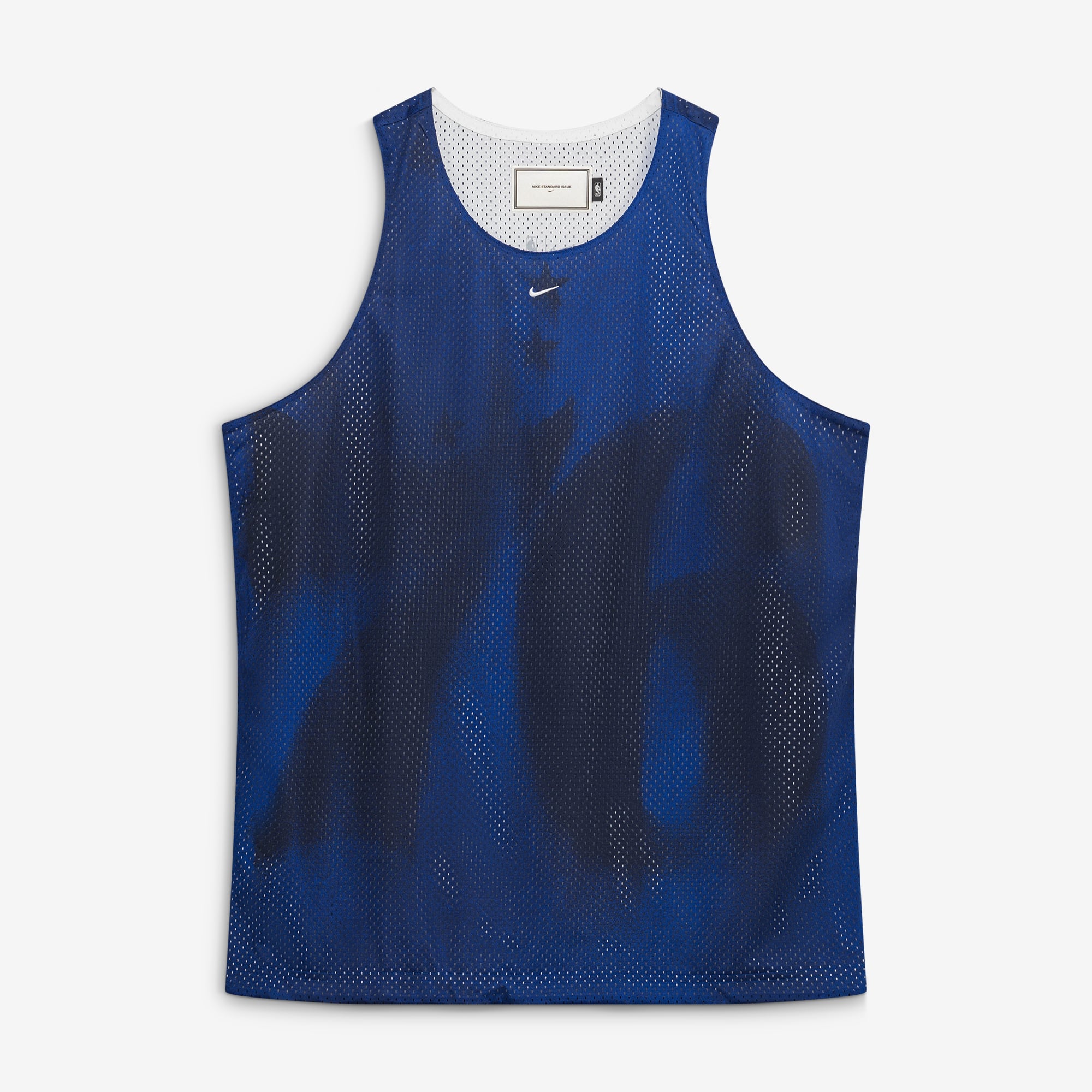 Maillot réversible Nike Royal/White Philadelphia 76ers 2026 Standard Issue Practice Icon Mesh pour homme