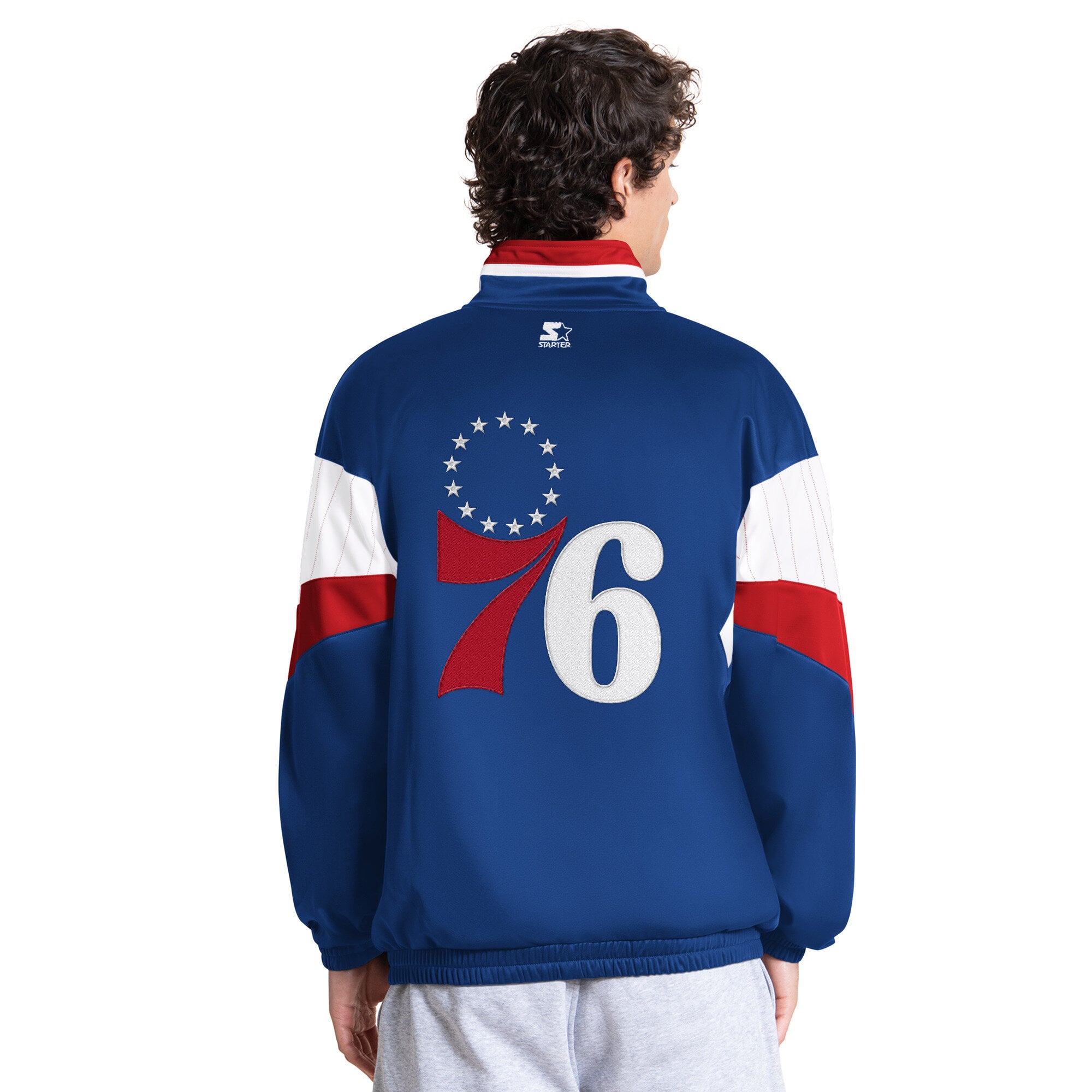 Veste de survêtement zippée Starter Royal Philadelphia 76ers Legacy pour homme