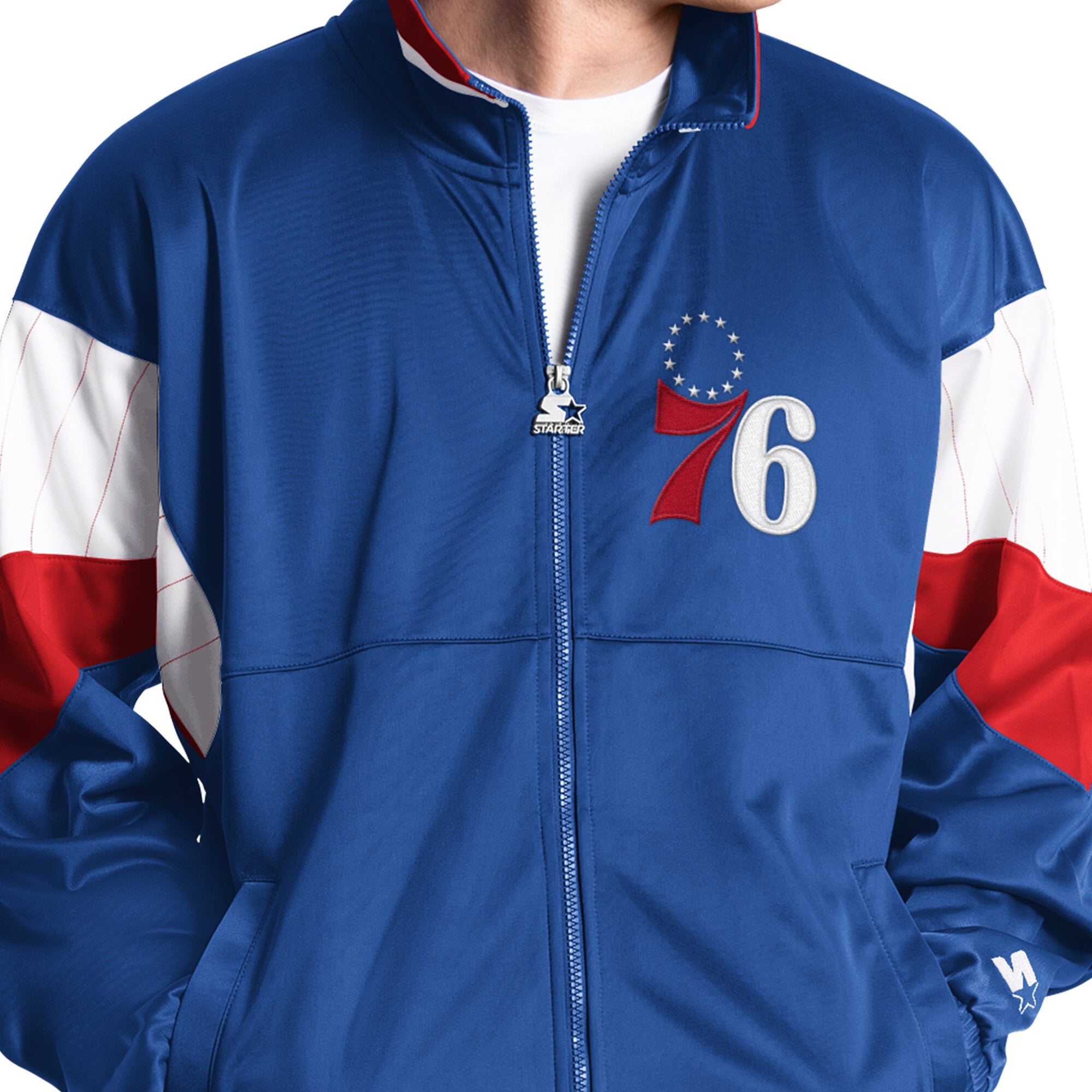 Veste de survêtement zippée Starter Royal Philadelphia 76ers Legacy pour homme