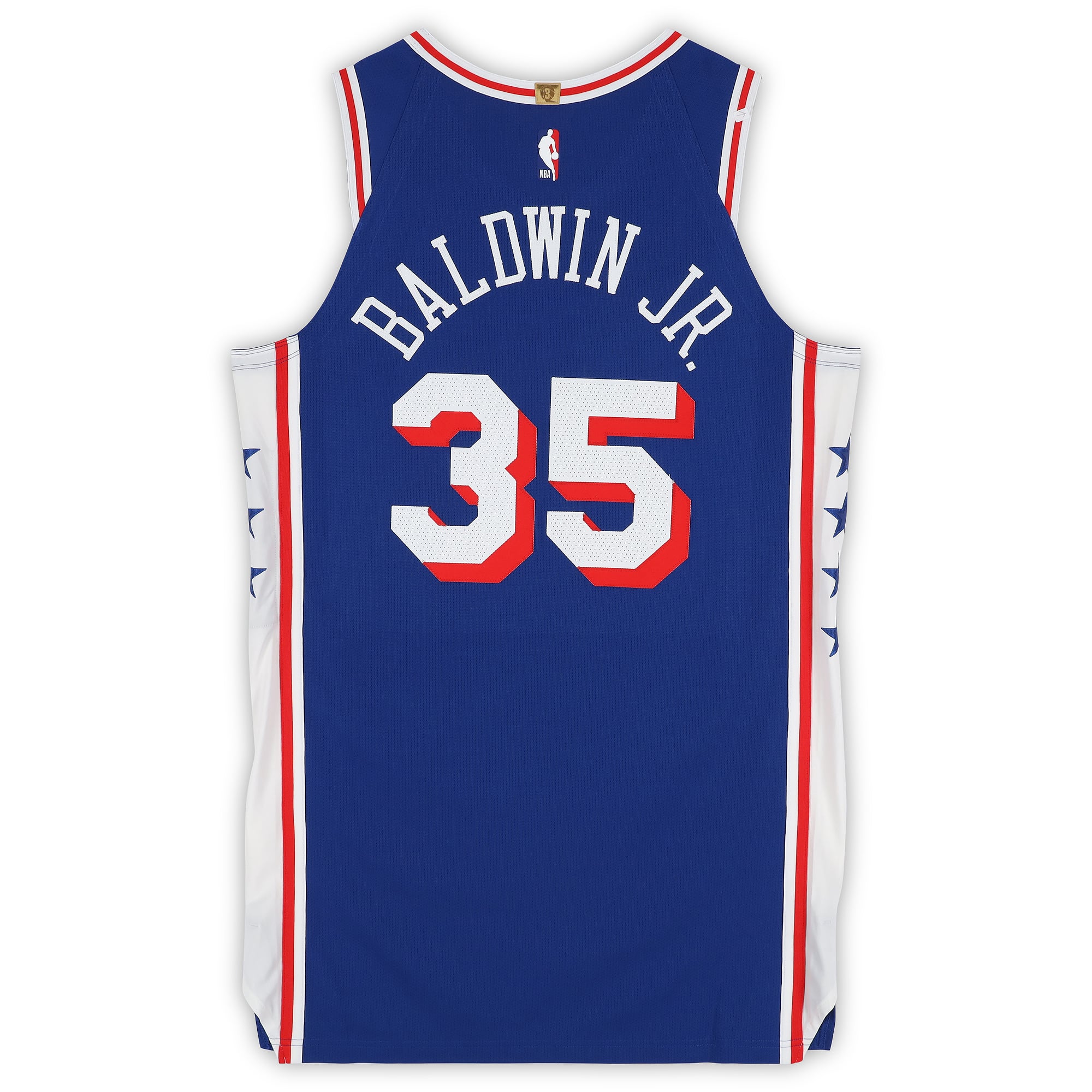 Patrick Baldwin Jr. Philadelphia 76ers Player-Issued #35 Royal Jersey from the 2025-26 NBA Season - Size 50+6