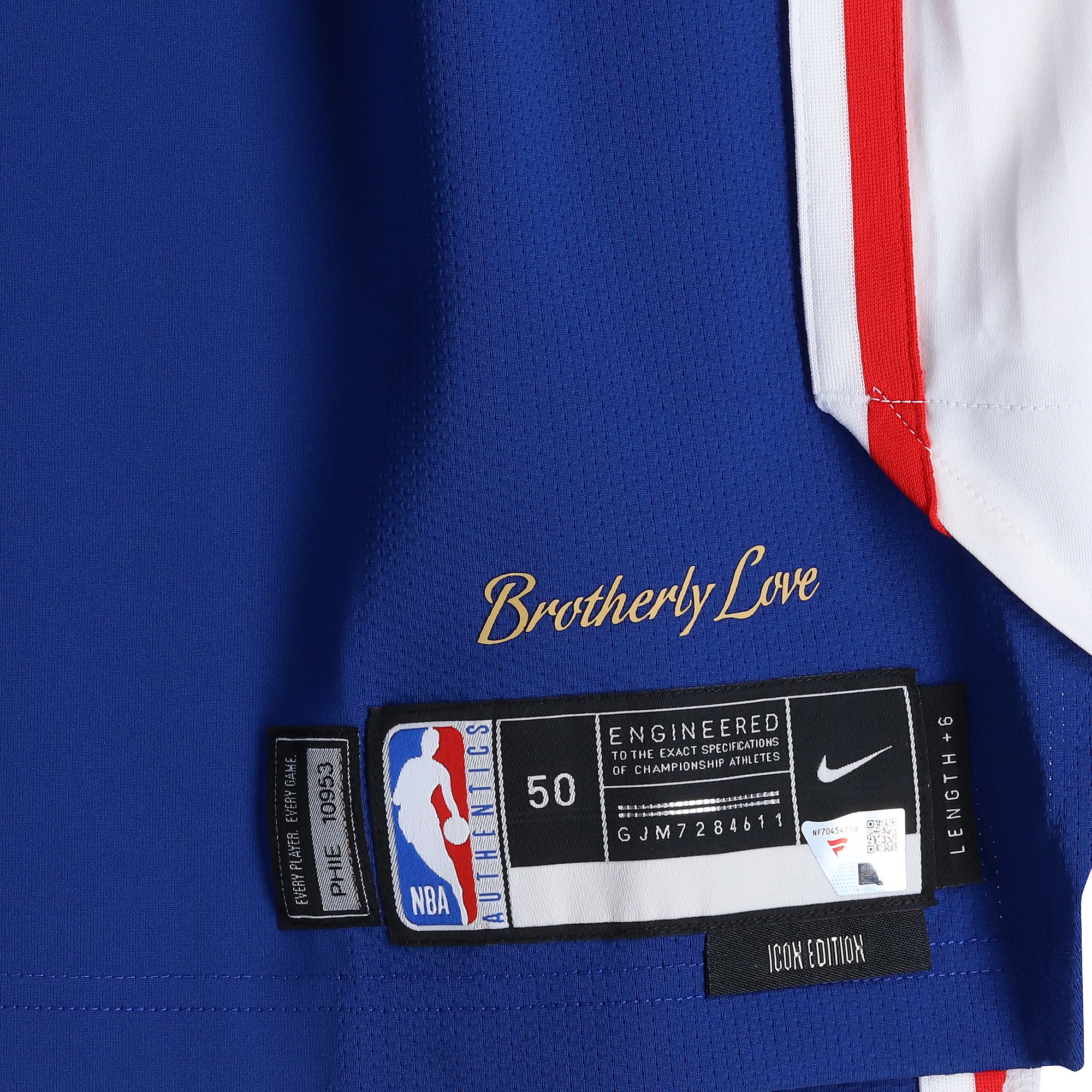 Patrick Baldwin Jr. Philadelphia 76ers Player-Issued #35 Royal Jersey from the 2025-26 NBA Season - Size 50+6