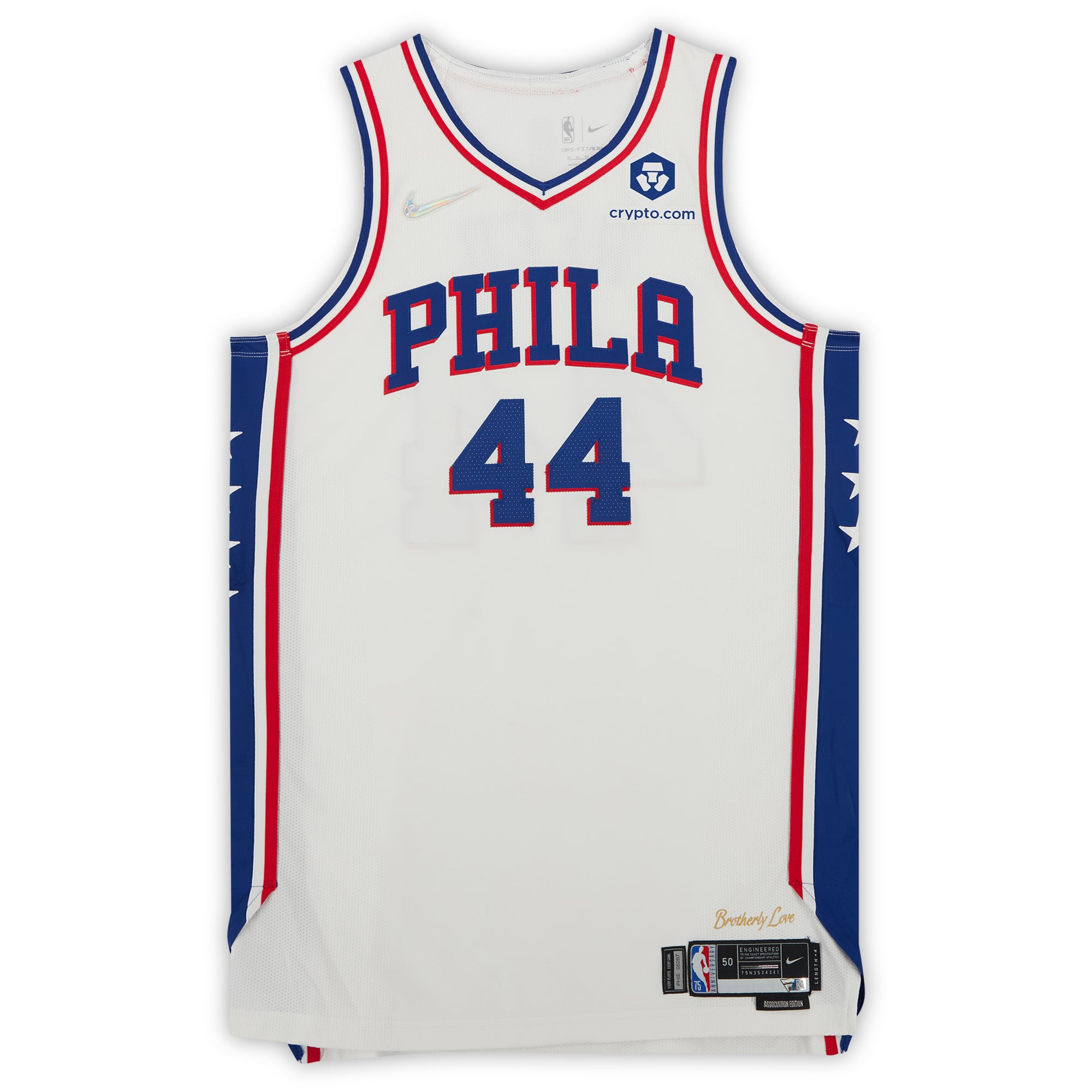 Paul Reed Philadelphia 76ers Player-Issued #44 White Jersey from
