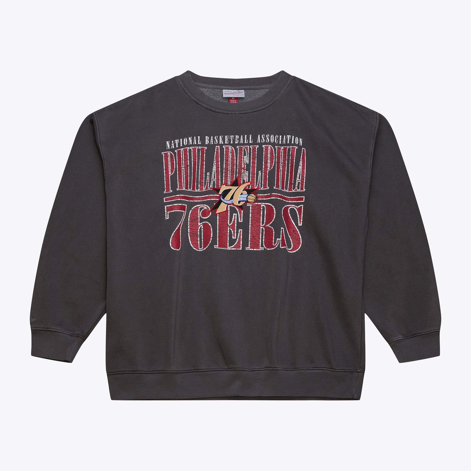 Philadelphia 76ers Charcoal Downtown Fleece Sweatshirt