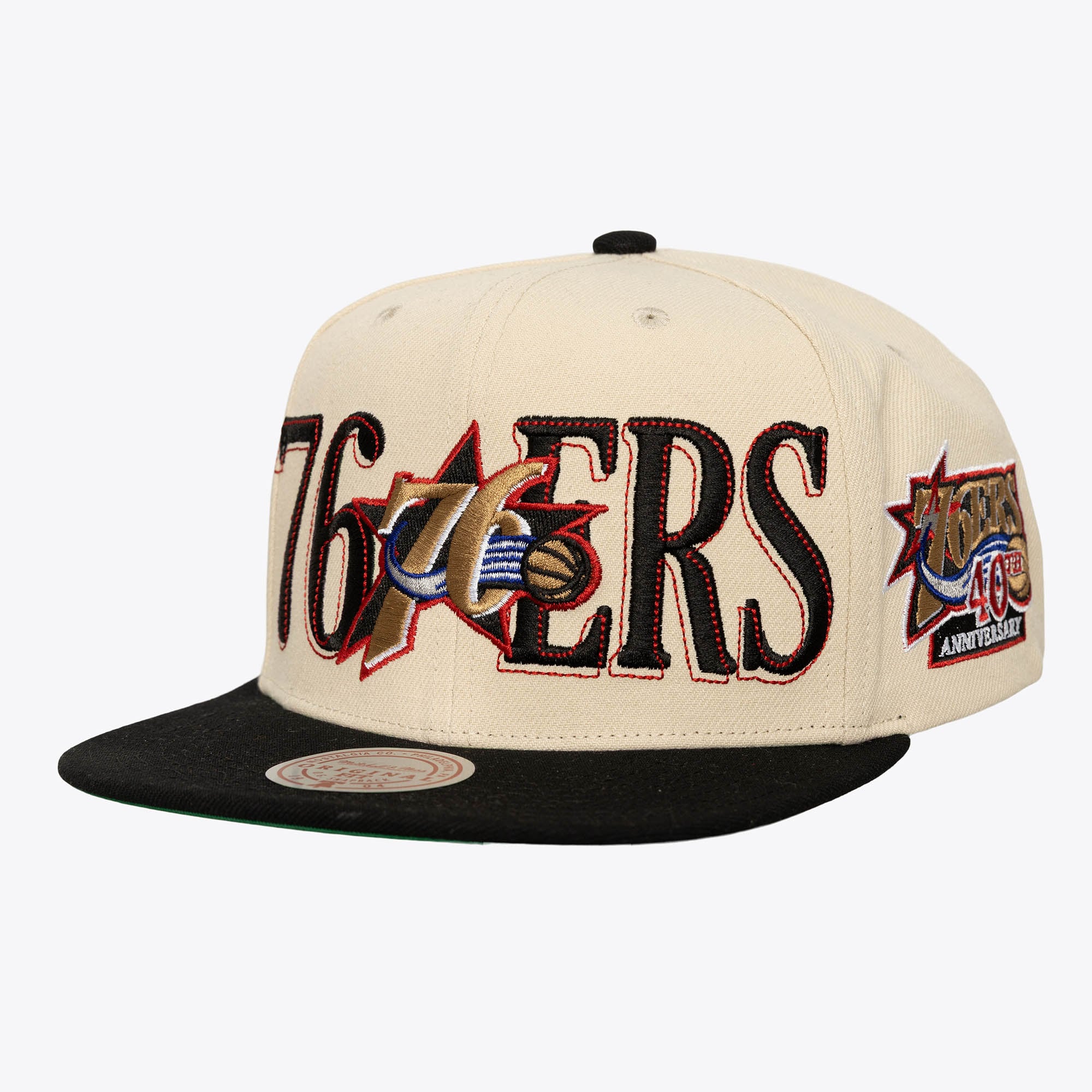 Philadelphia 76ers Cream Hardwood Classics Across the Board  display picture 2
