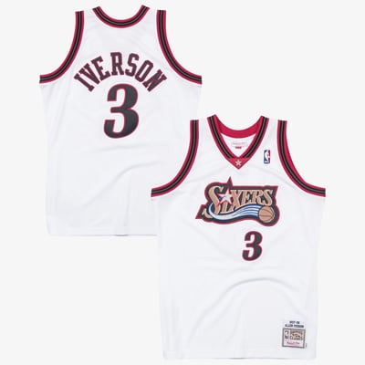 Philadelphia 76ers Mitchell & Ness Allen Iverson 1997 Authentic Jersey - White