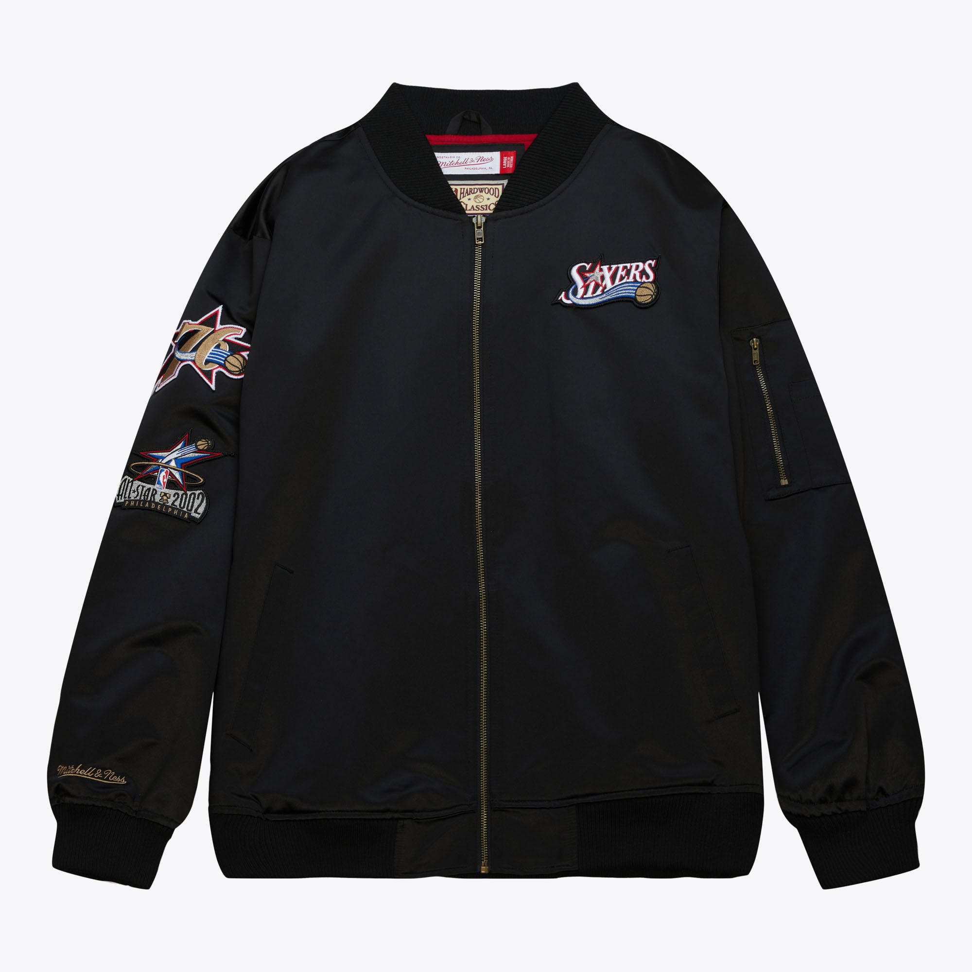 76ers シクサーズ スタジャン レア hiphop B系 bboy - NBAジャケット 