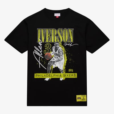 Philadelphia 76ers Mitchell & Ness Neon Pop T-Shirt Allen Iverson