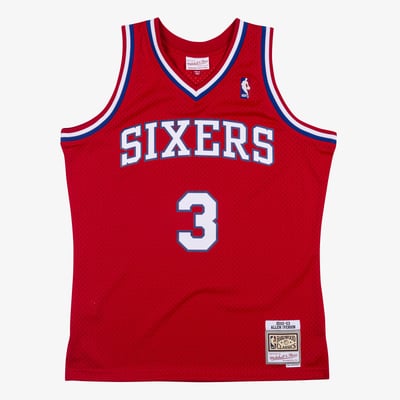 Philadelphia 76ers Mitchell & Ness Swingman Jersey Allen Iverson 2002-03