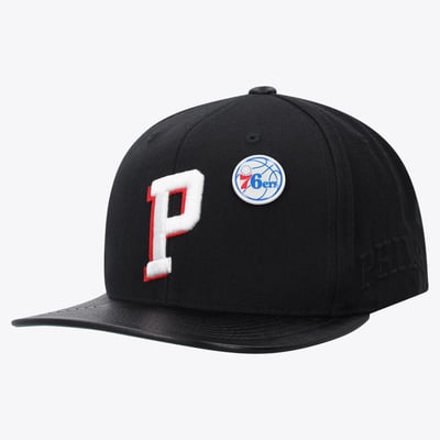 Philadelphia 76ers Mitchell & Ness Varsity Snapback - Black