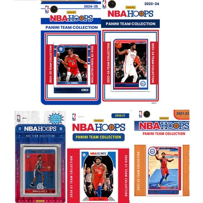Philadelphia 76ers Multi-Season Trading Card Team Sets