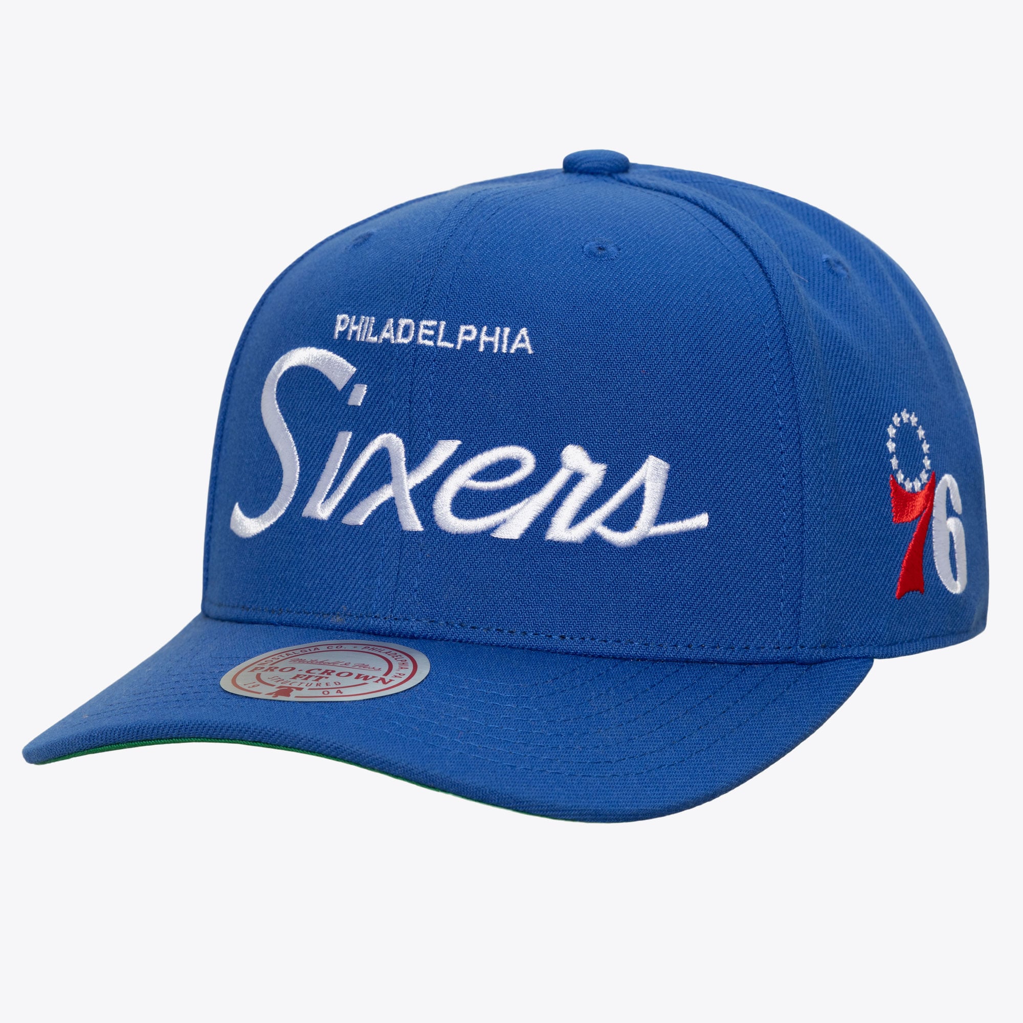 Philadelphia 76ers Royal Head Coach Pro Crown Snapback Hat