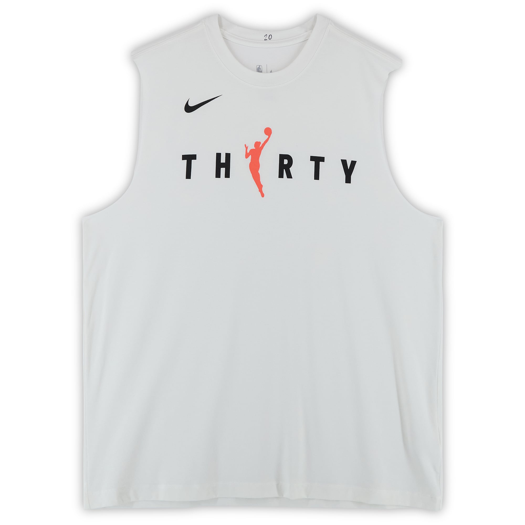 Philadelphia 76ers Team-Issued White WNBA Sleeveless Shirt from the 2025-26 NBA Season