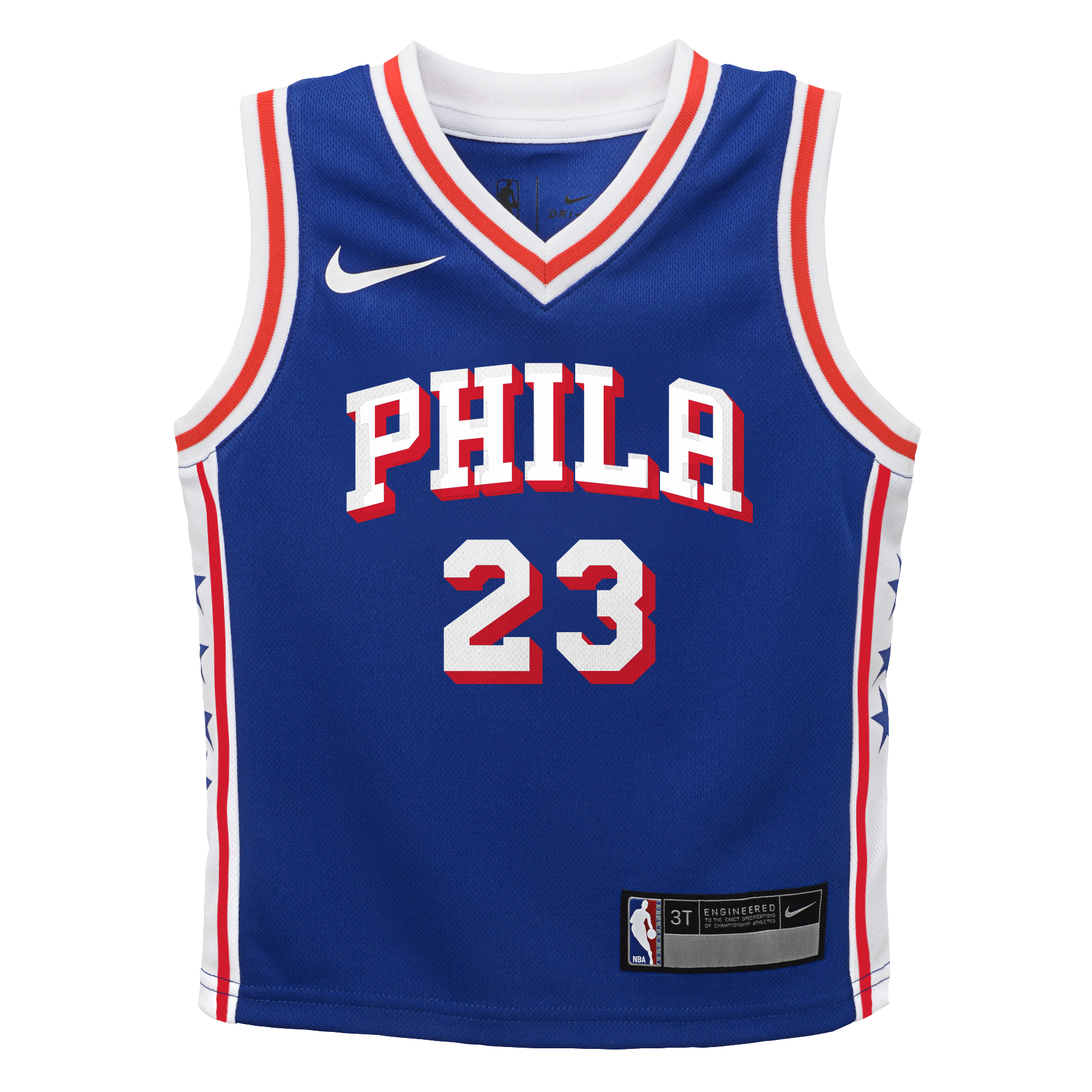 Maillot Swingman Nike LeBron James Royal Philadelphia 76ers pour enfants d'âge préscolaire - Édition Icon