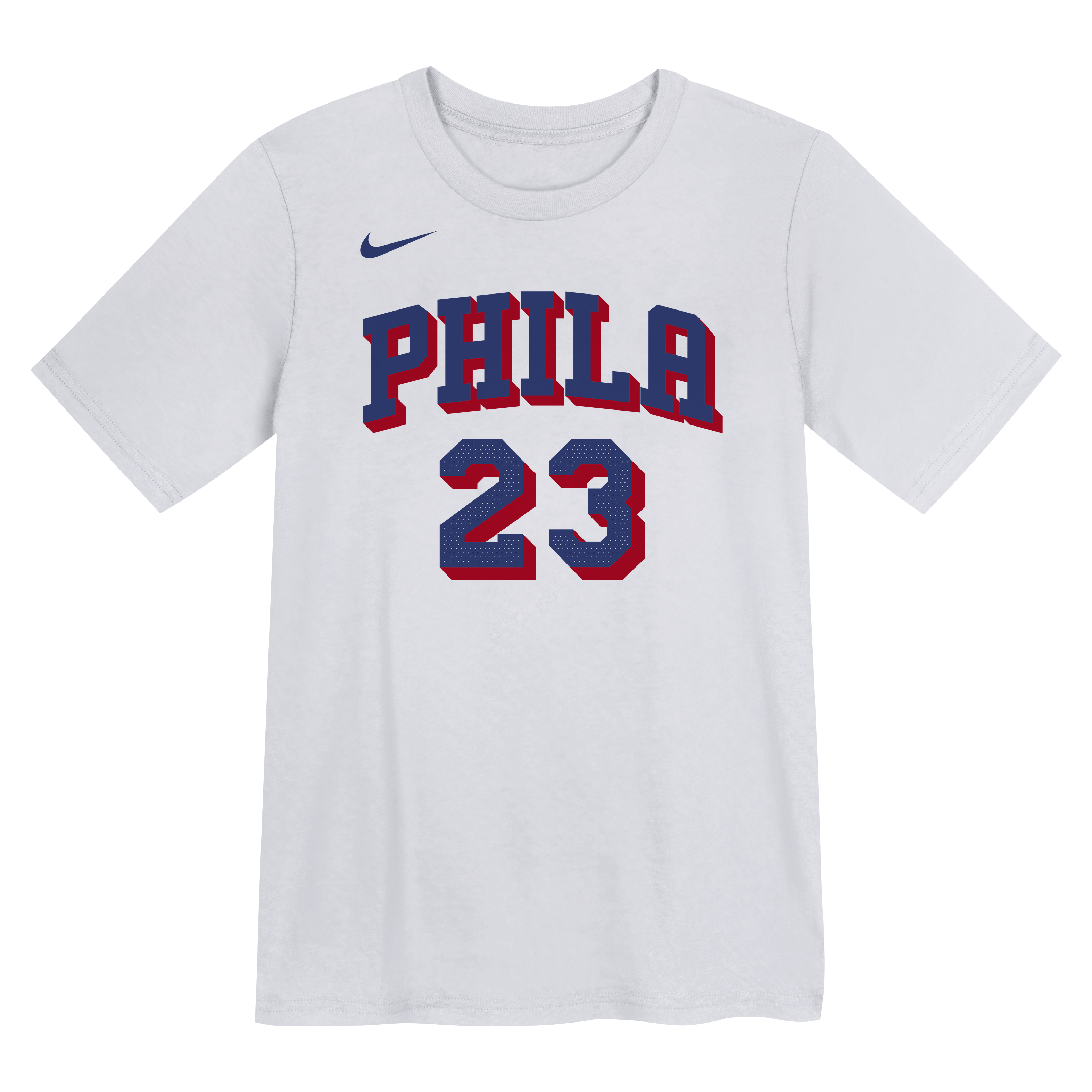 Preschool Nike LeBron James White Philadelphia 76ers Association Name & Number T-Shirt