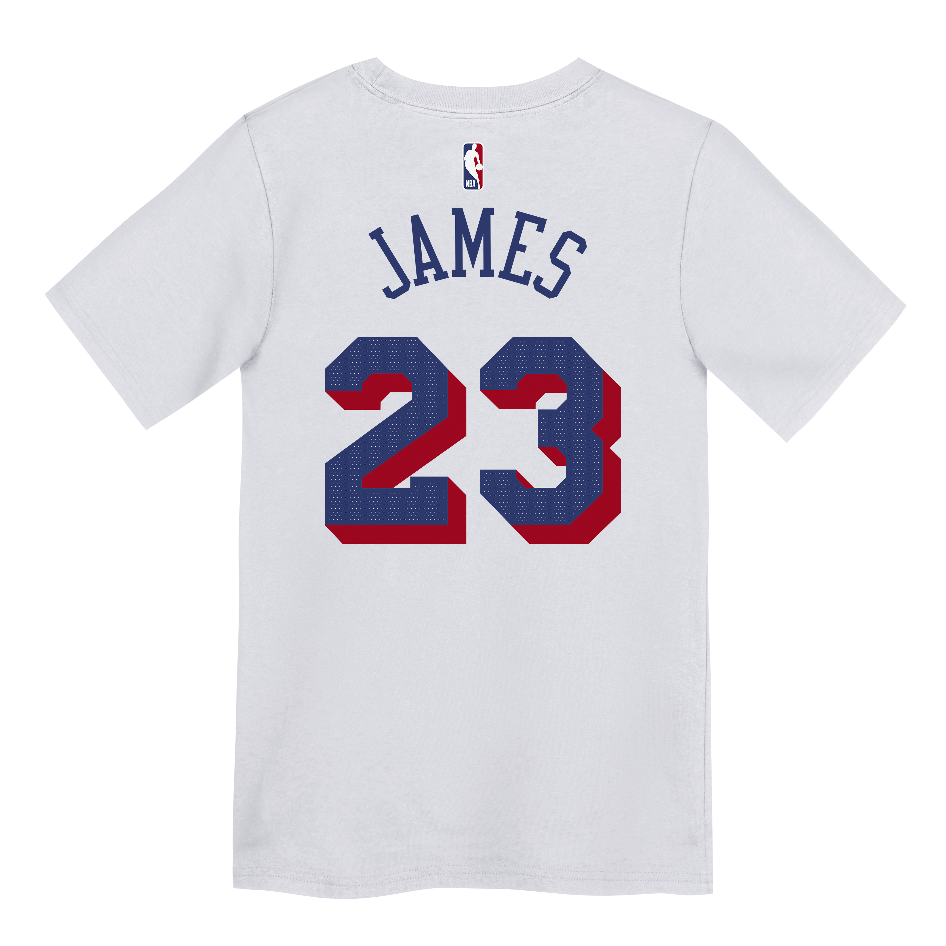 Preschool Nike LeBron James White Philadelphia 76ers Association Name & Number T-Shirt