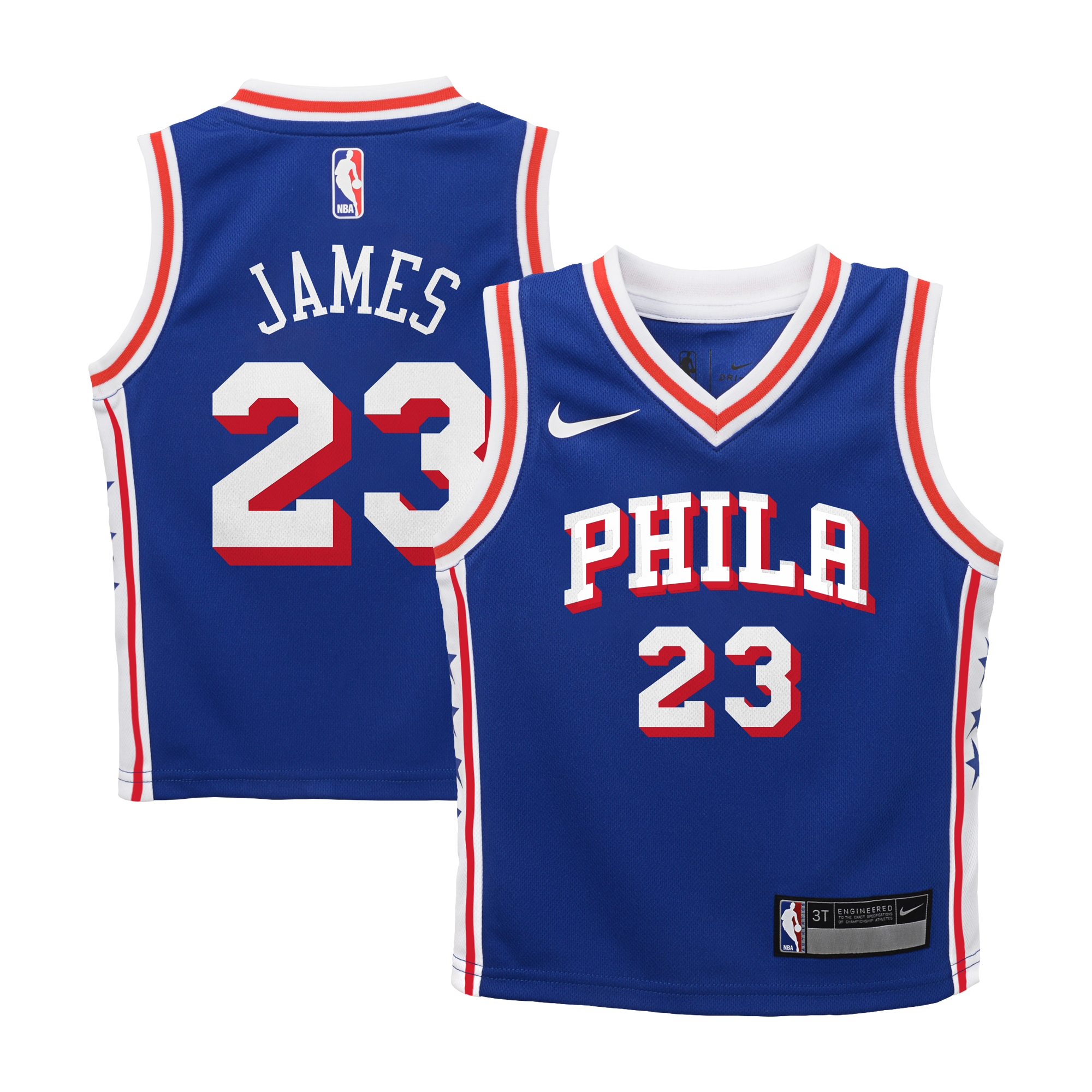 Toddler Nike LeBron James Royal Philadelphia 76ers Swingman Jersey - Icon Edition