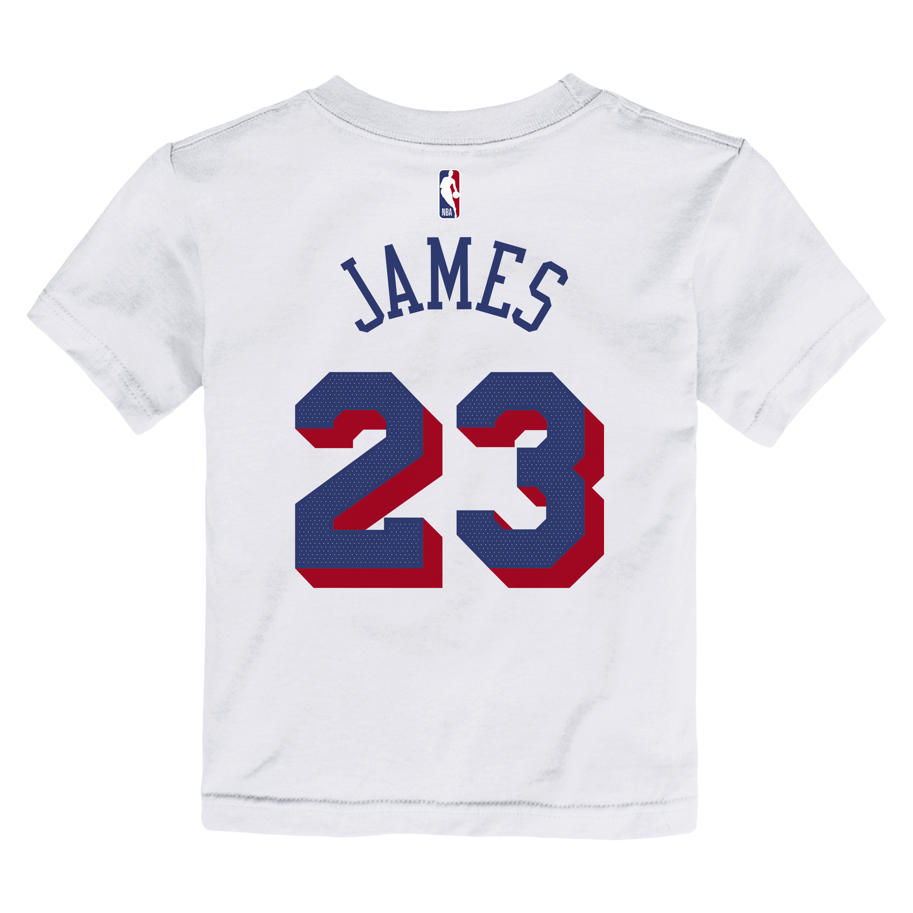 Toddler Nike LeBron James White Philadelphia 76ers Association Name & Number T-Shirt