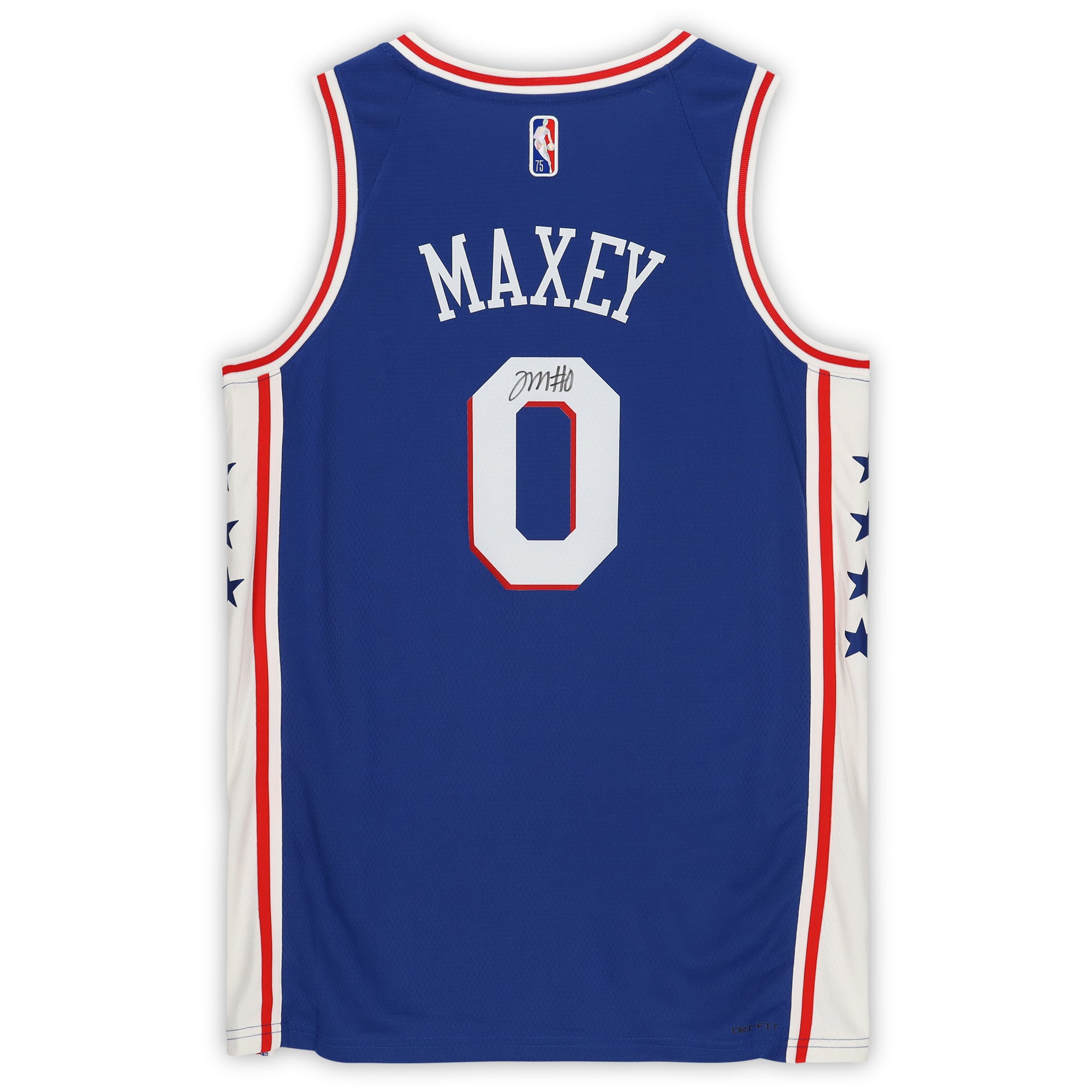 Tyrese Maxey Royal Philadelphia 76ers Autographed Nike 2021 Icon Swingman Jersey