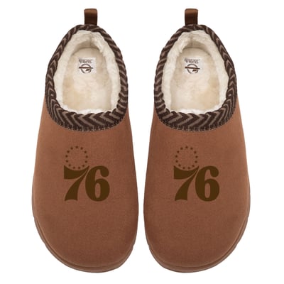 Philadelphia 76ers ISlide Unisex Tonal Logo Mission Slipper - Tan
