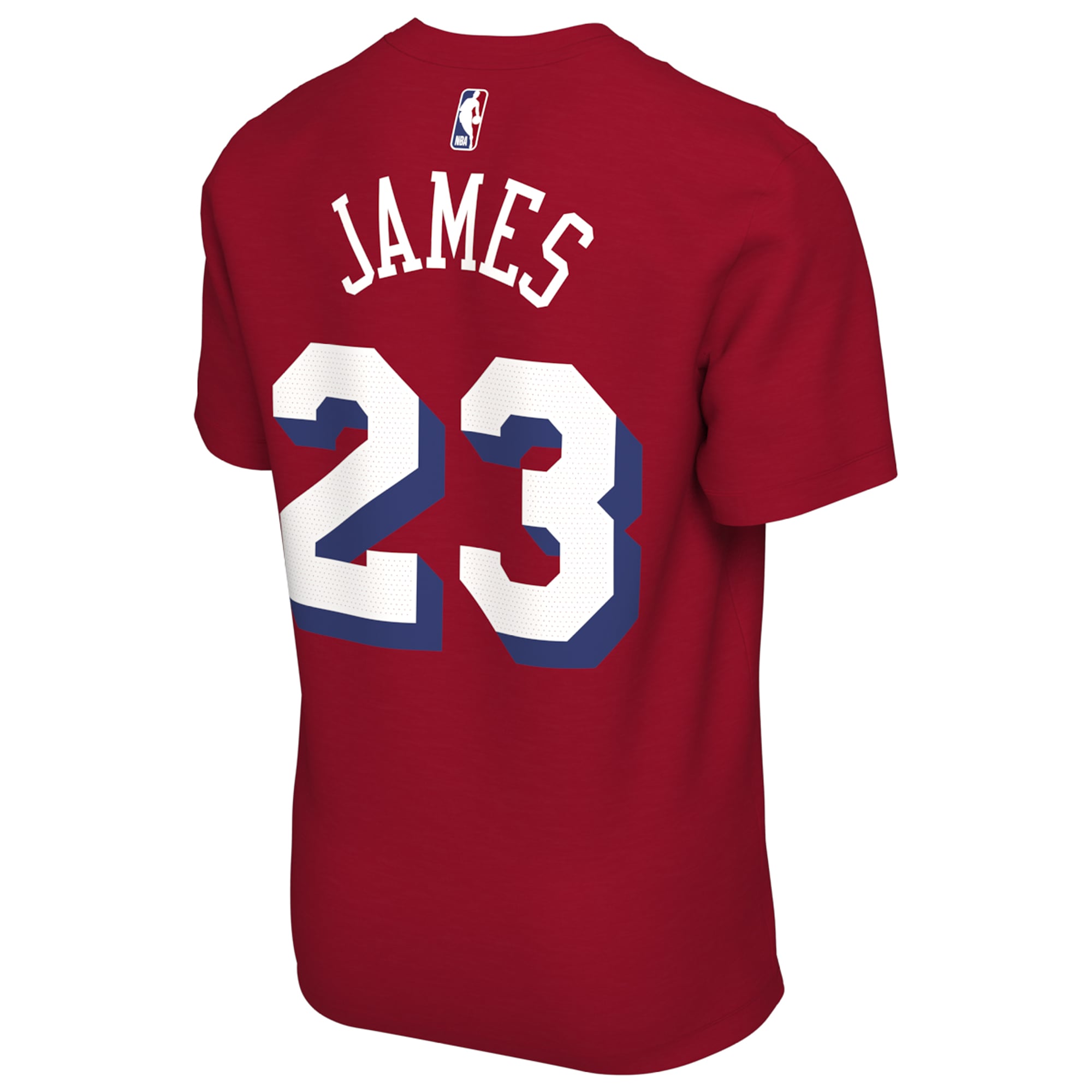 Unisex Nike LeBron James Royal Philadelphia 76ers Icon Edition Name & Number T-Shirt
