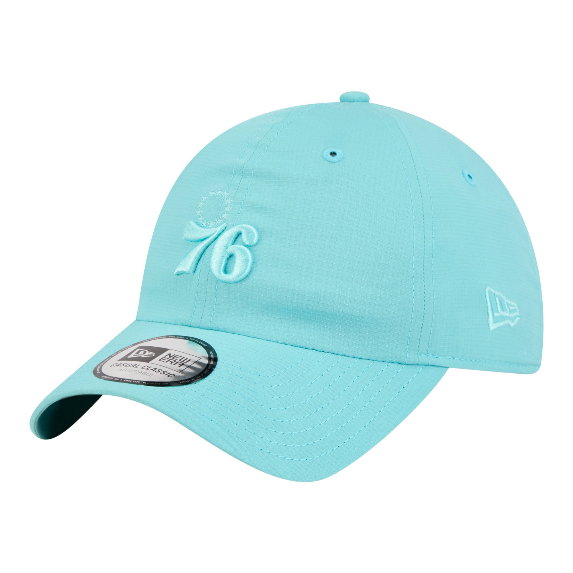 Unisex Philadelphia 76ers New Era Turquoise Color Pack Ripstop Casual Classic Adjustable Hat