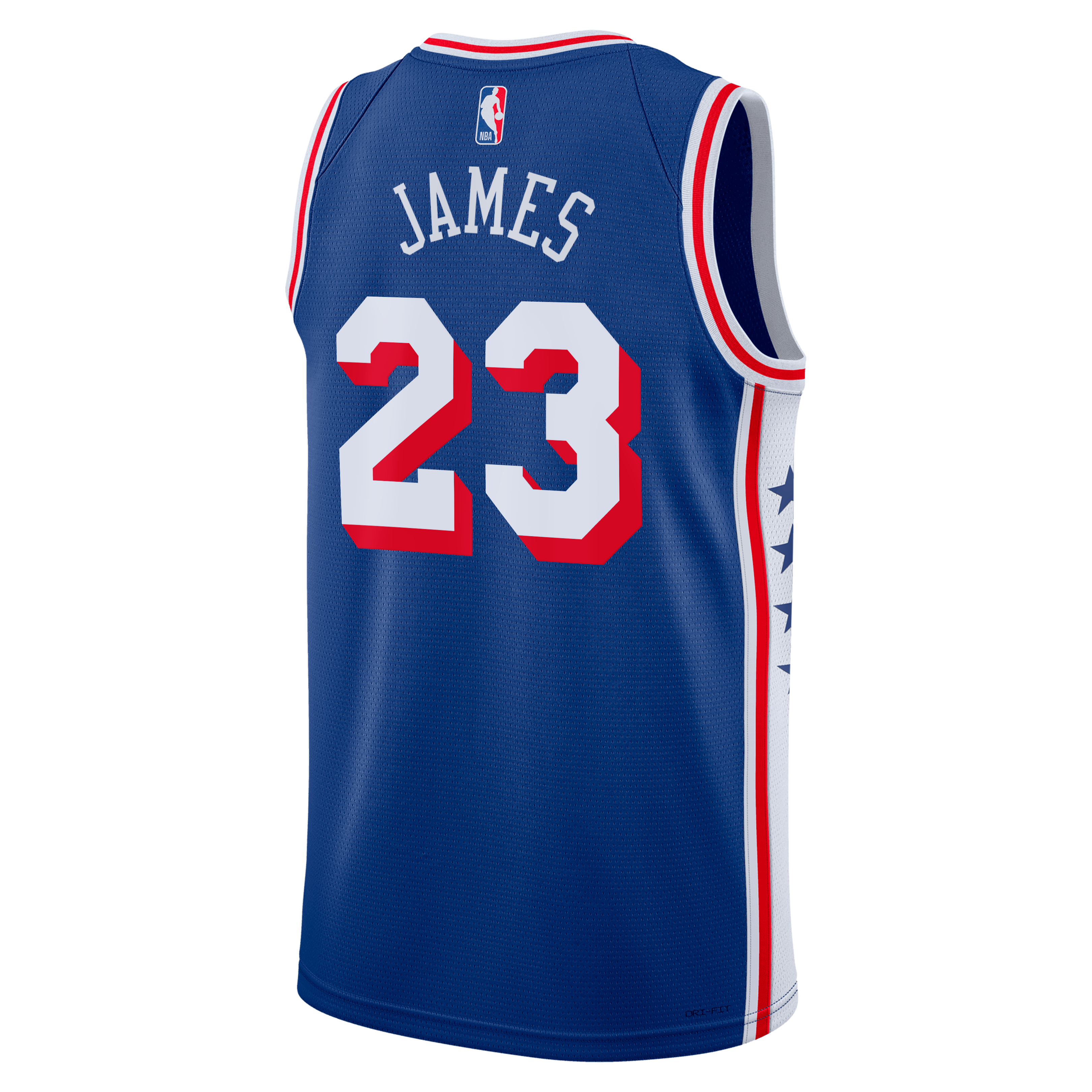 Maillot unisexe Nike LeBron James Royal Philadelphia 76ers Swingman - Édition Icon