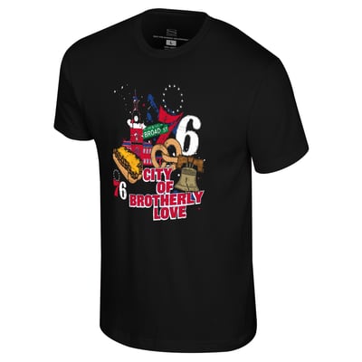  Philadelphia 76ers Stadium Essentials Unisex Center City T-Shirt - Black