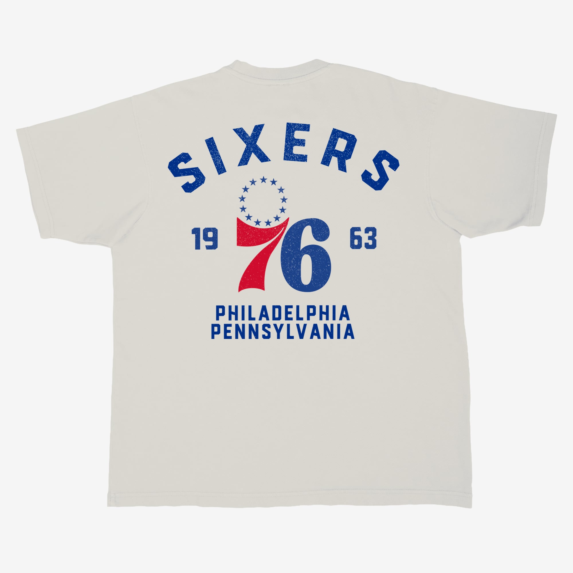 Unisex Stadium Essentials  Cream Philadelphia 76ers Get Back Urban T-Shirt