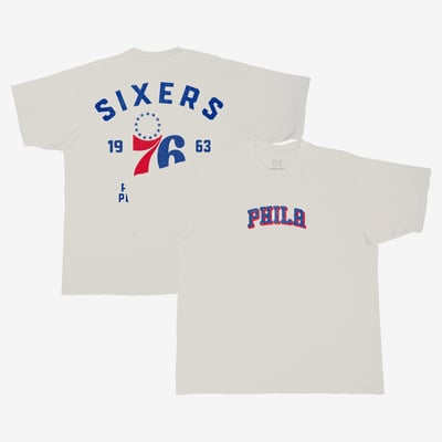  Philadelphia 76ers Stadium Essentials Unisex Get Back Urban T-Shirt - Cream