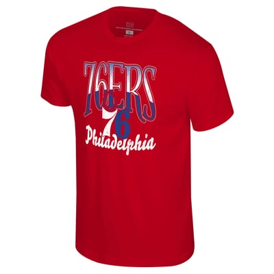  Philadelphia 76ers Stadium Essentials Unisex Sky High T-Shirt - Red