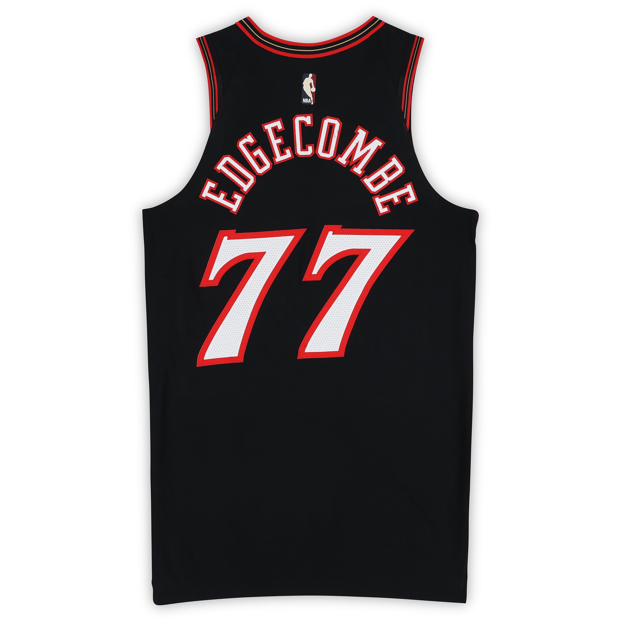 Maillot Hardwood Classic noir porté par VJ Edgecombe (Philadelphia 76ers) lors du match contre les Milwaukee Bucks le 12 avril 2026 - Taille 46+4