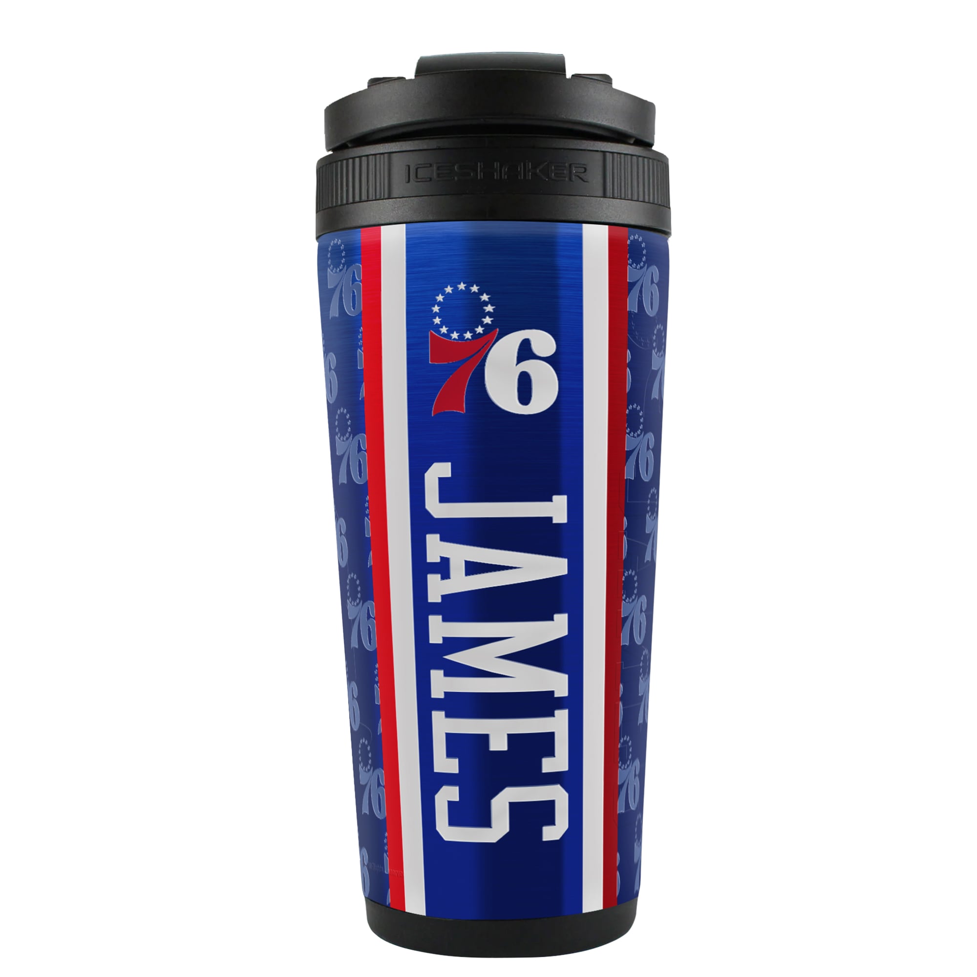 WinCraft LeBron James Philadelphia 76ers 26oz. 4D Ice Shaker Blender Bottle