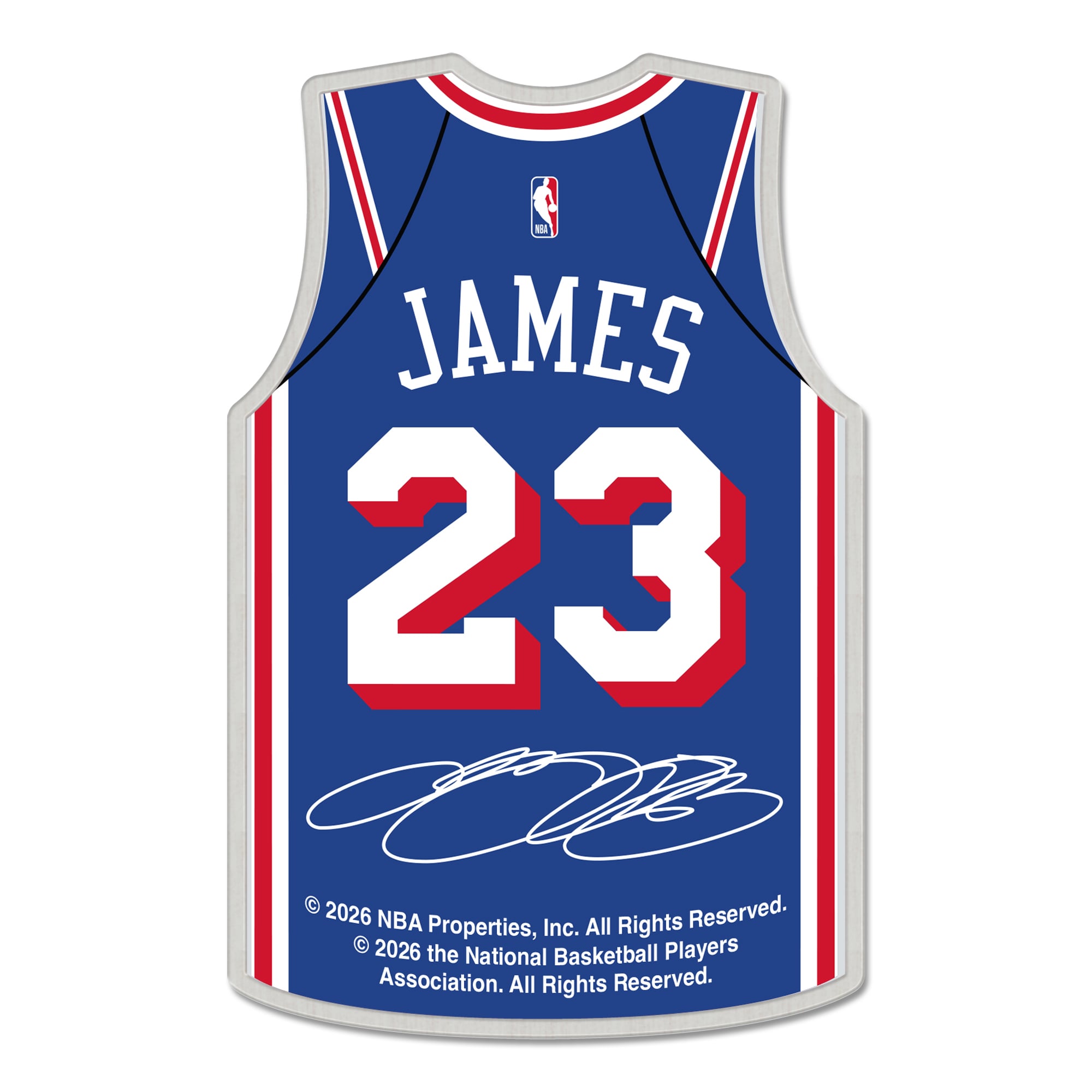 WinCraft LeBron James Philadelphia 76ers Collector Pin