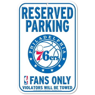 Philadelphia 76ers WinCraft 11" x 17" Indoor/Outdoor Sign