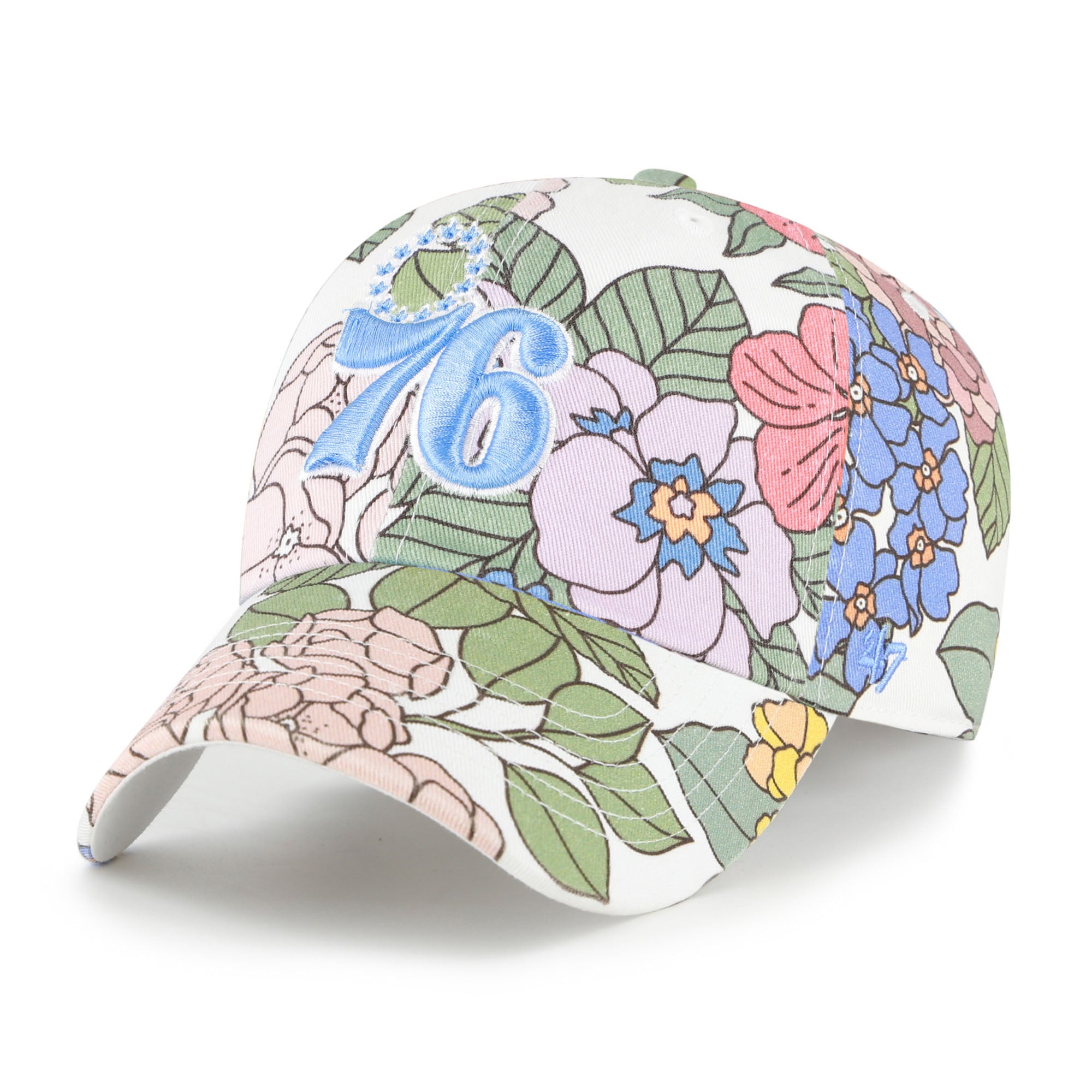 Women's '47 Philadelphia 76ers Florentina Clean Up Adjustable Hat