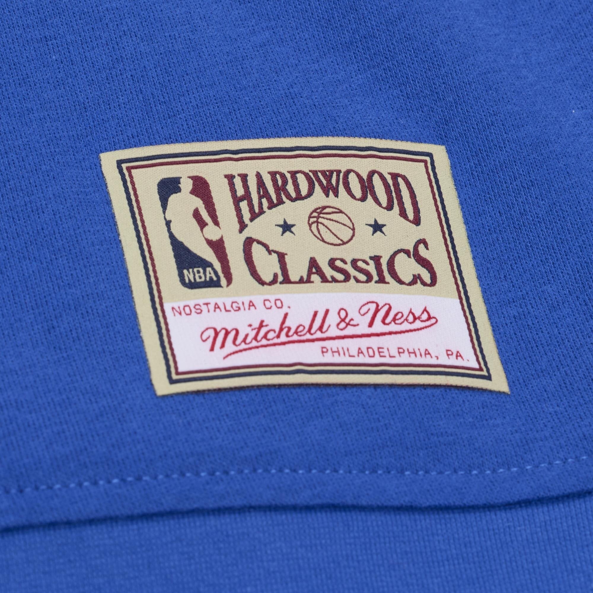 Women's Mitchell & Ness Allen Iverson Blue Philadelphia 76ers Name Number Crewneck Sweatshirt