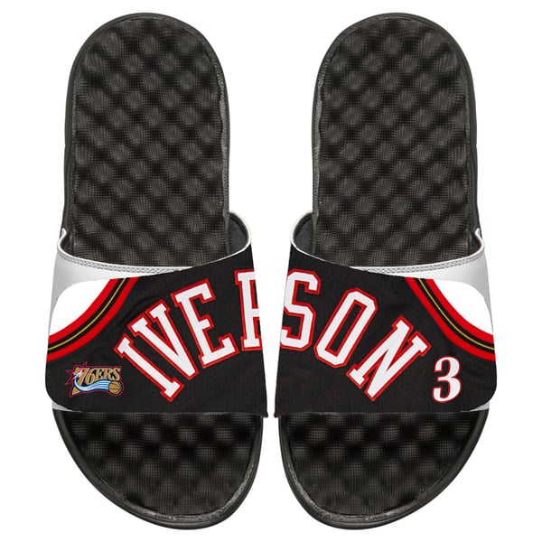 Allen IVERSON Black Slide Sandals with Logo Reebok iverson main image 4