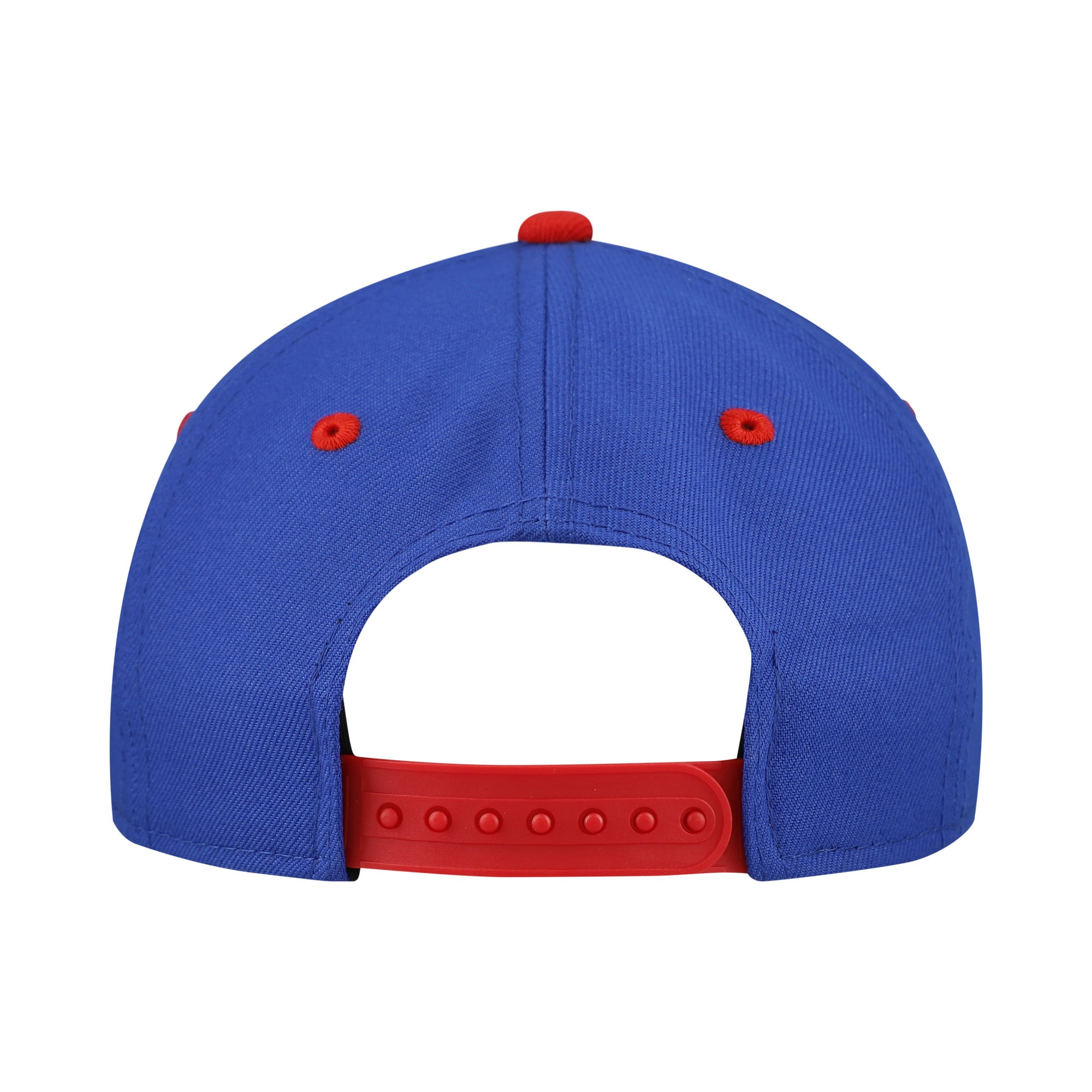 Casquette ajustable New Era bleue Philadelphia 76ers Arch 9FORTY pour jeunes, style A-Frame, couronne en M