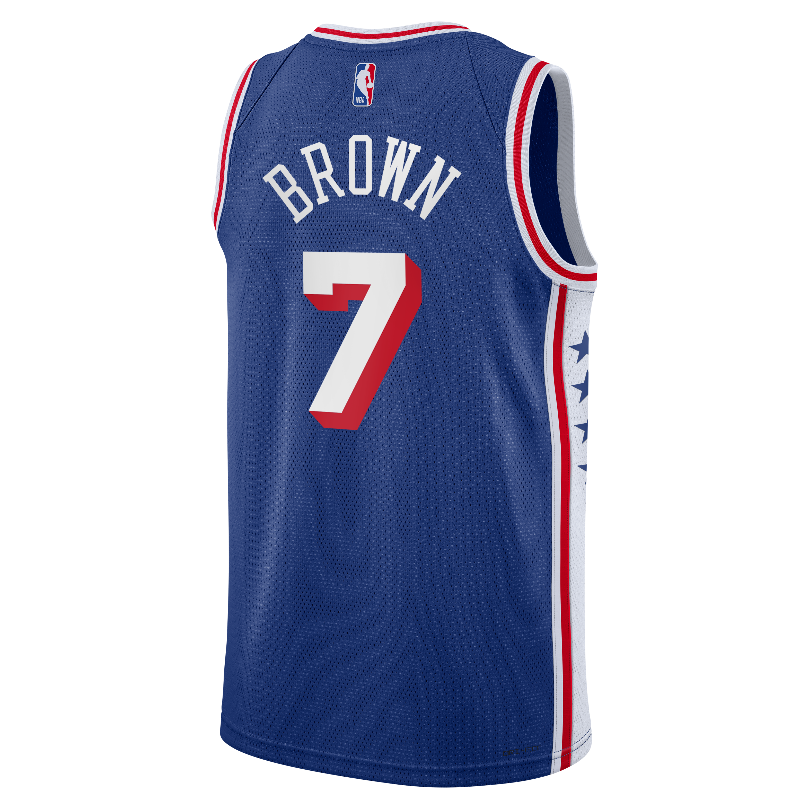 Youth Nike Jaylen Brown Royal Philadelphia 76ers Swingman Jersey - Icon Edition