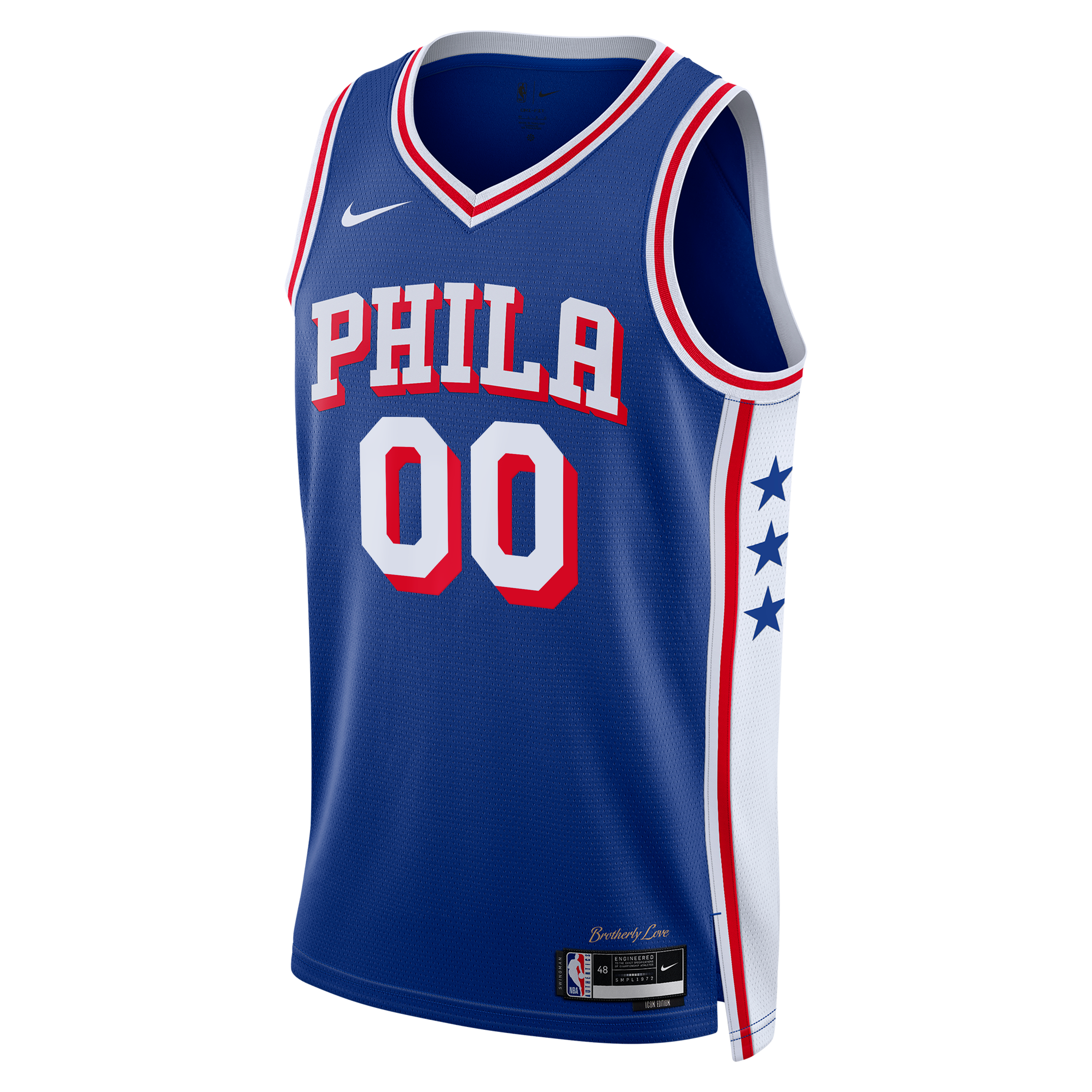 Youth Nike Labaron Philon Jr. Royal Philadelphia 76ers Swingman Jersey - Icon Edition
